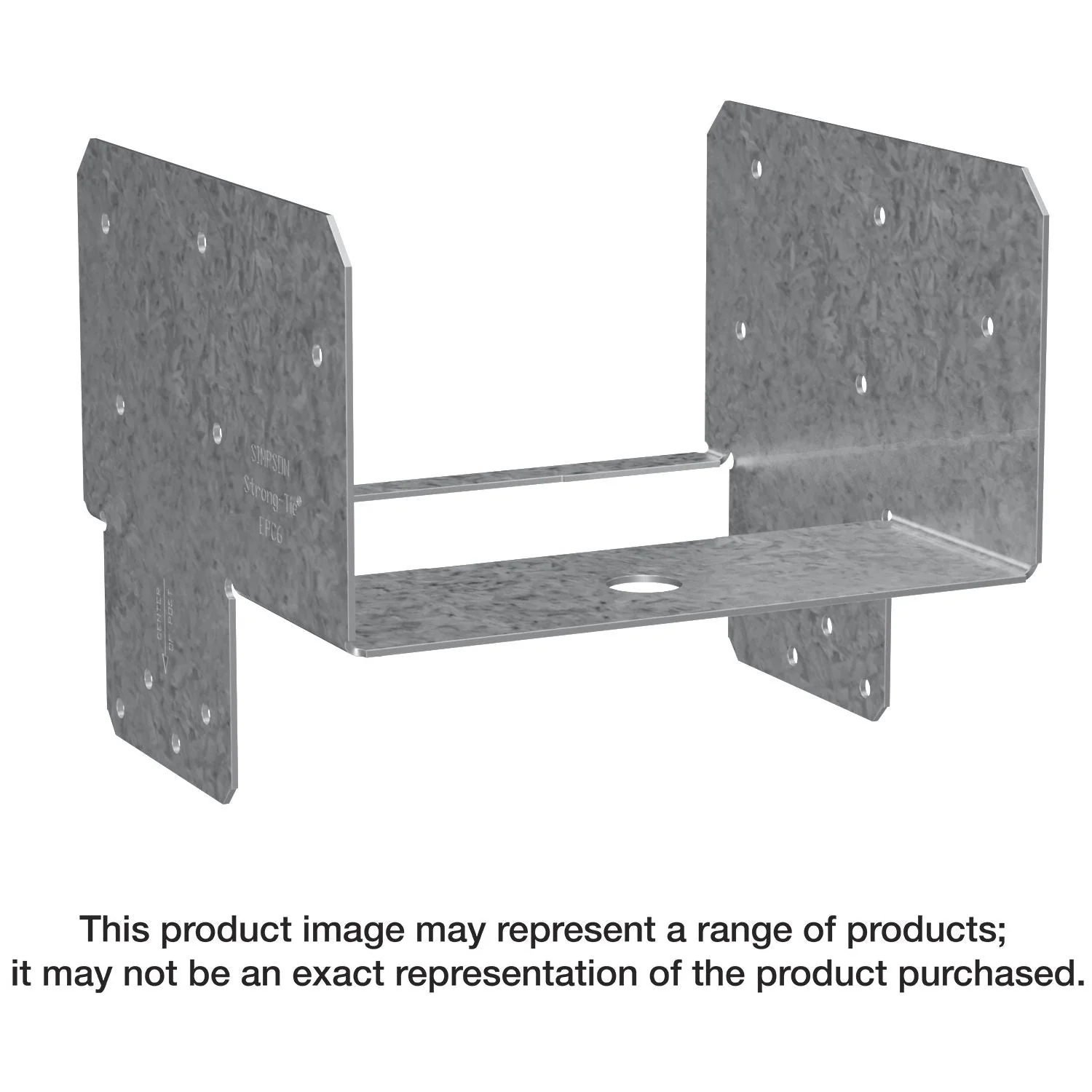 Simpson Strong-Tie EPC6RZ EPCZ ZMAX Galvanized End Post Cap for 6x Rough - Image 1