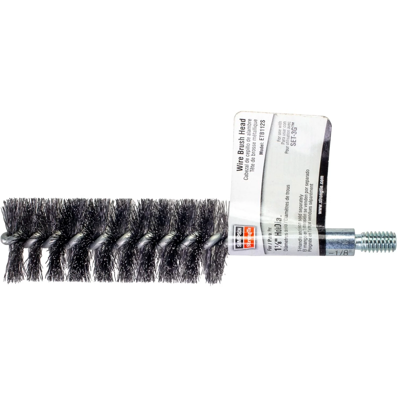 Simpson Strong-Tie ETB112S ETBS 1-1/8-in. Wire Hole-Cleaning Brush Head - Image 2