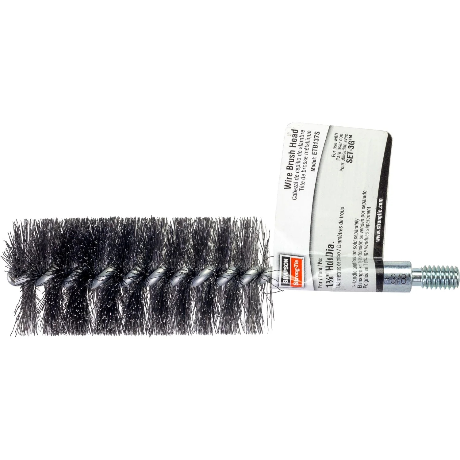 Simpson Strong-Tie ETB137S ETBS 1-3/8-in. Wire Hole-Cleaning Brush Head - Image 2