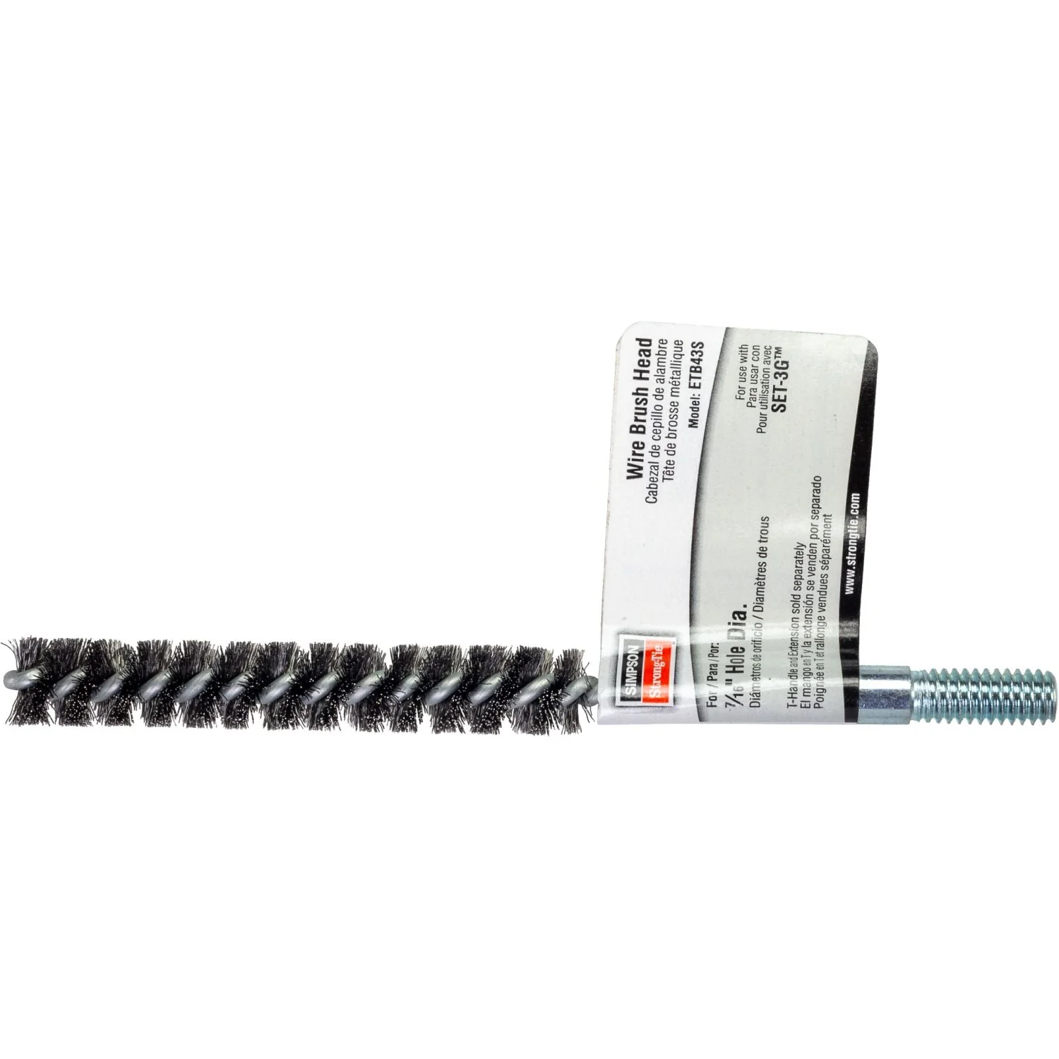 Simpson Strong-Tie ETB43S ETBS 7/16-in. Wire Hole-Cleaning Brush Head - Image 2