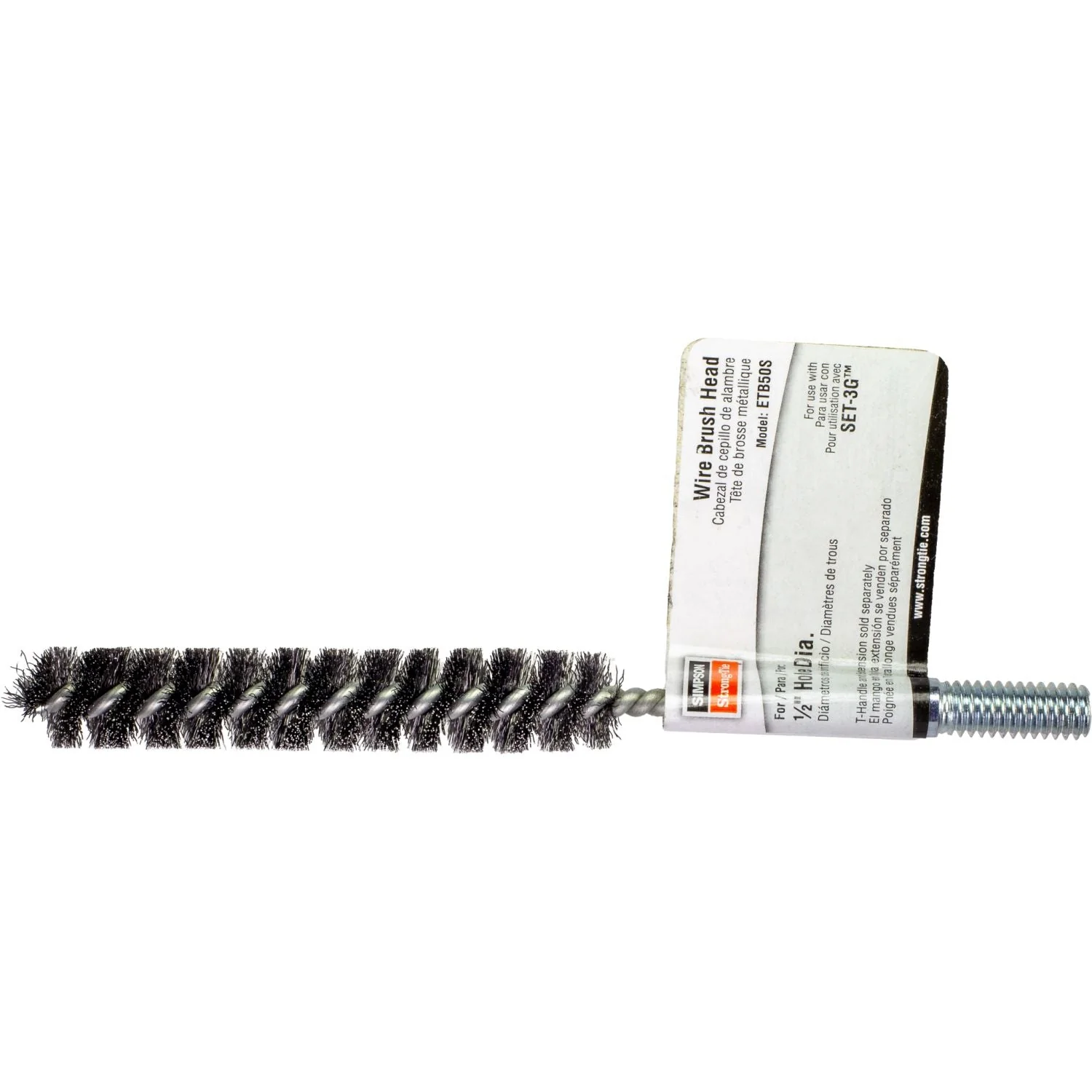 Simpson Strong-Tie ETB50S ETBS 1/2-in. Wire Hole-Cleaning Brush Head - Image 2