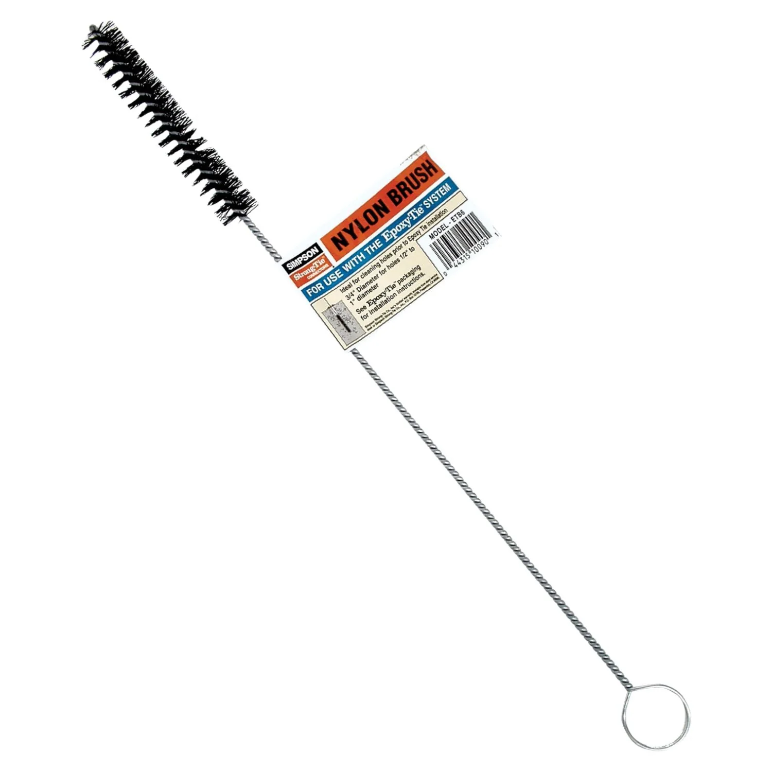 Simpson Strong-Tie ETB6 ETB 3/4-in. x 16-in. Nylon Hole-Cleaning Brush - Image 2