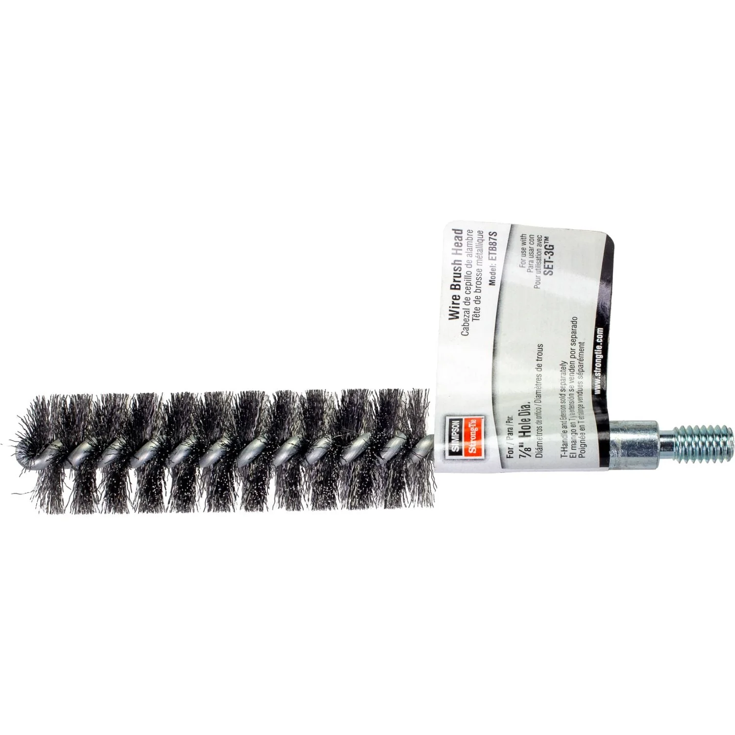 Simpson Strong-Tie ETB87S ETBS 7/8-in. Wire Hole-Cleaning Brush Head - Image 2