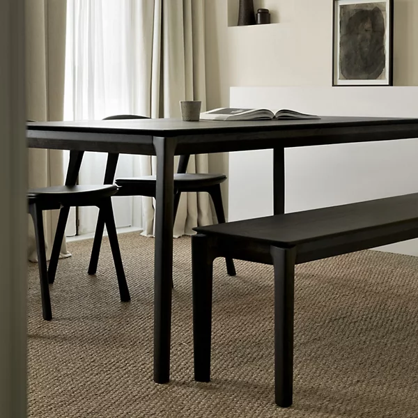 ETHNICRAFT BOK DINING TABLE - OAK BLACK | $3,349.00 - Image 3