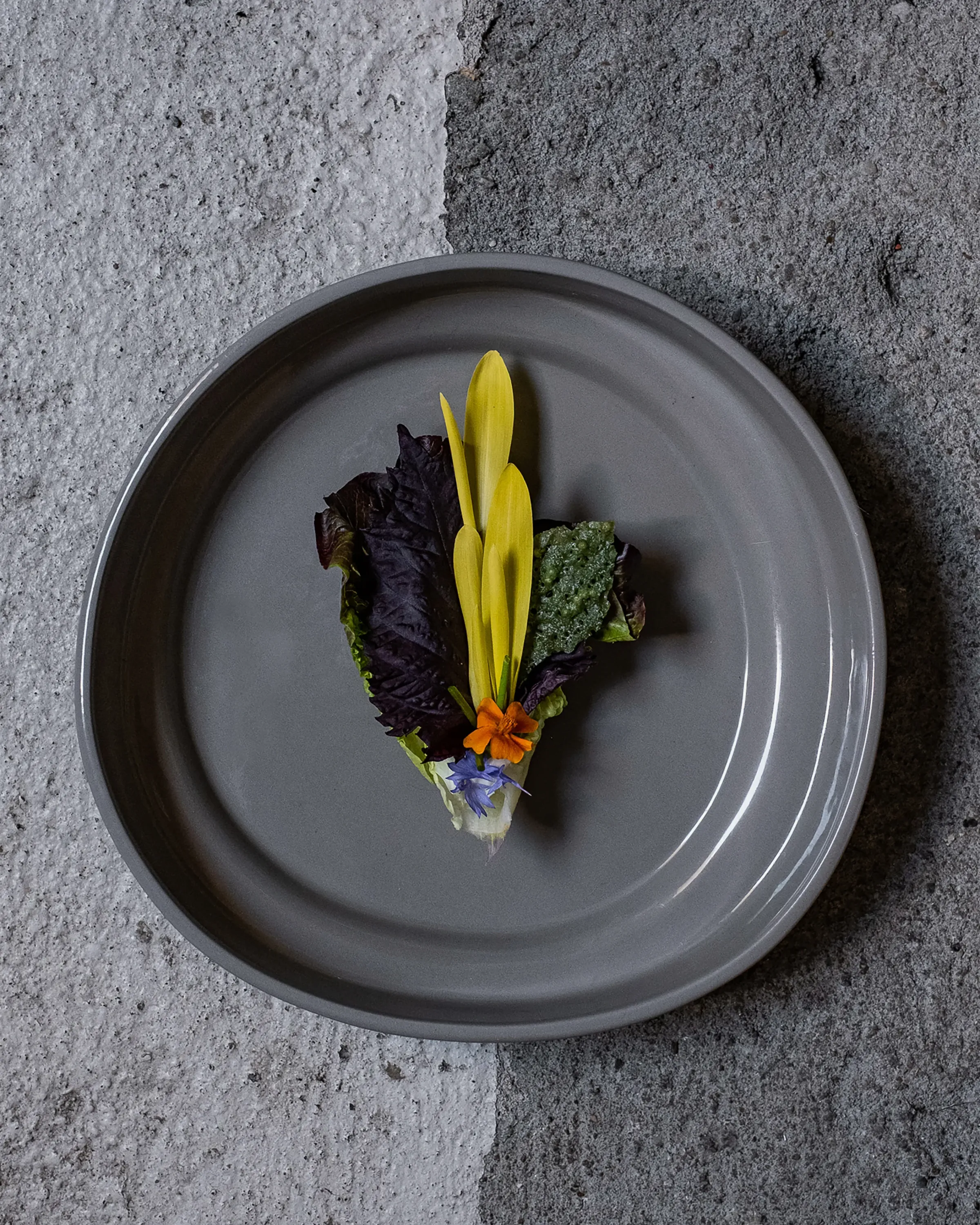 VALERIE OBJECTS | INNER CIRCLE HIGH PLATE, GREY BY MARTEEN BAAS | $69.00 - Image 2