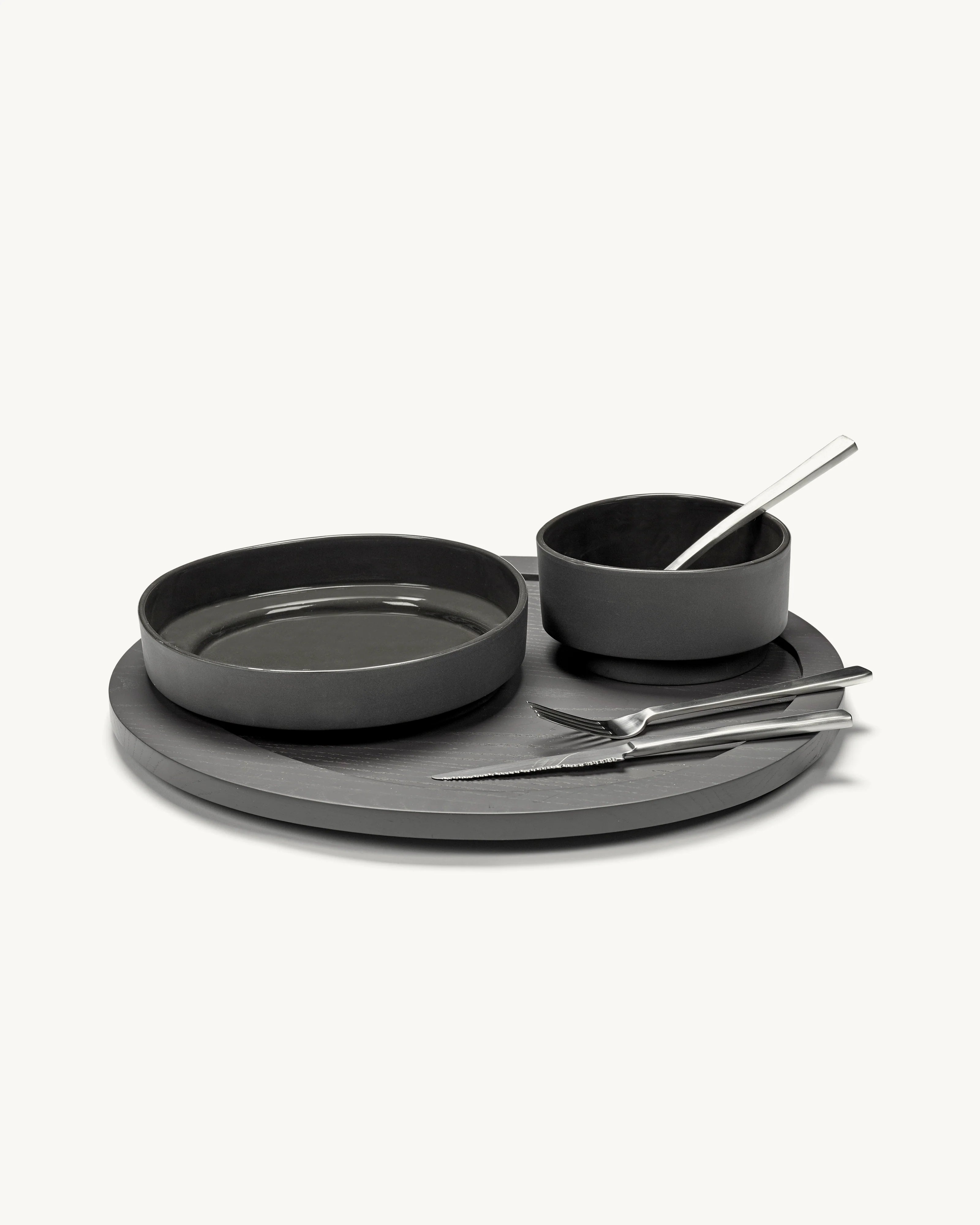 VALERIE OBJECTS | INNER CIRCLE HIGH PLATE, GREY BY MARTEEN BAAS | $69.00 - Image 3