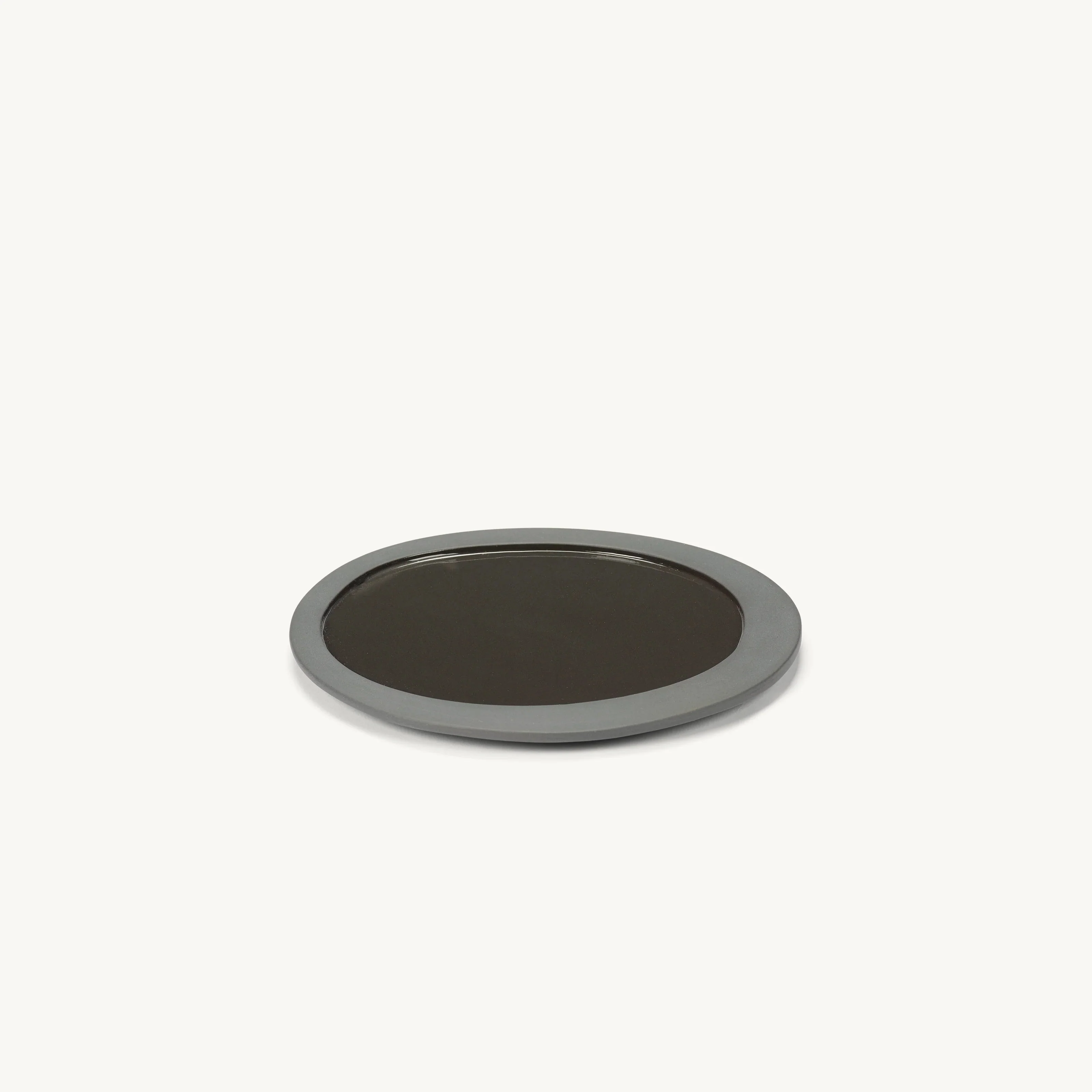 VALERIE OBJECTS | INNER CIRCLE SMALL PLATE, GREY BY MARTEEN BAAS | .00