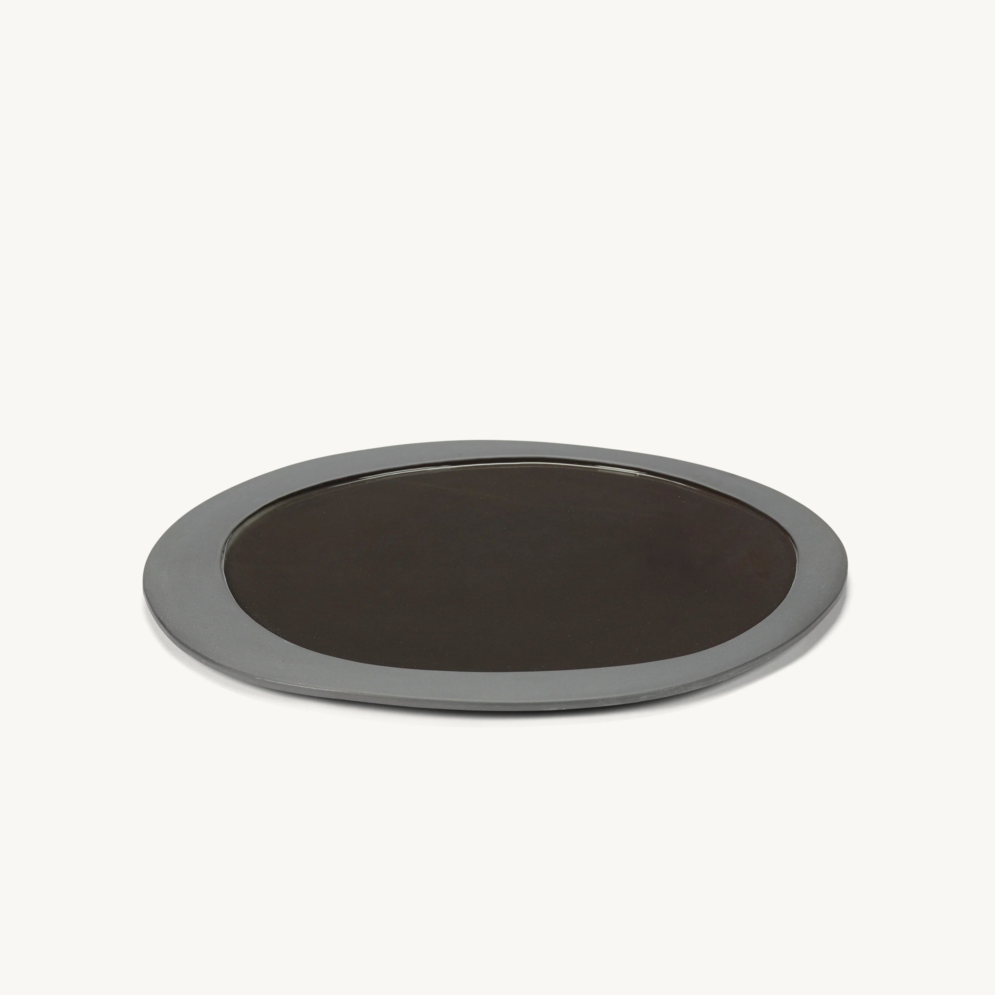 VALERIE OBJECTS | INNER CIRCLE LARGE PLATE, GREY BY MARTEEN BAAS | .00