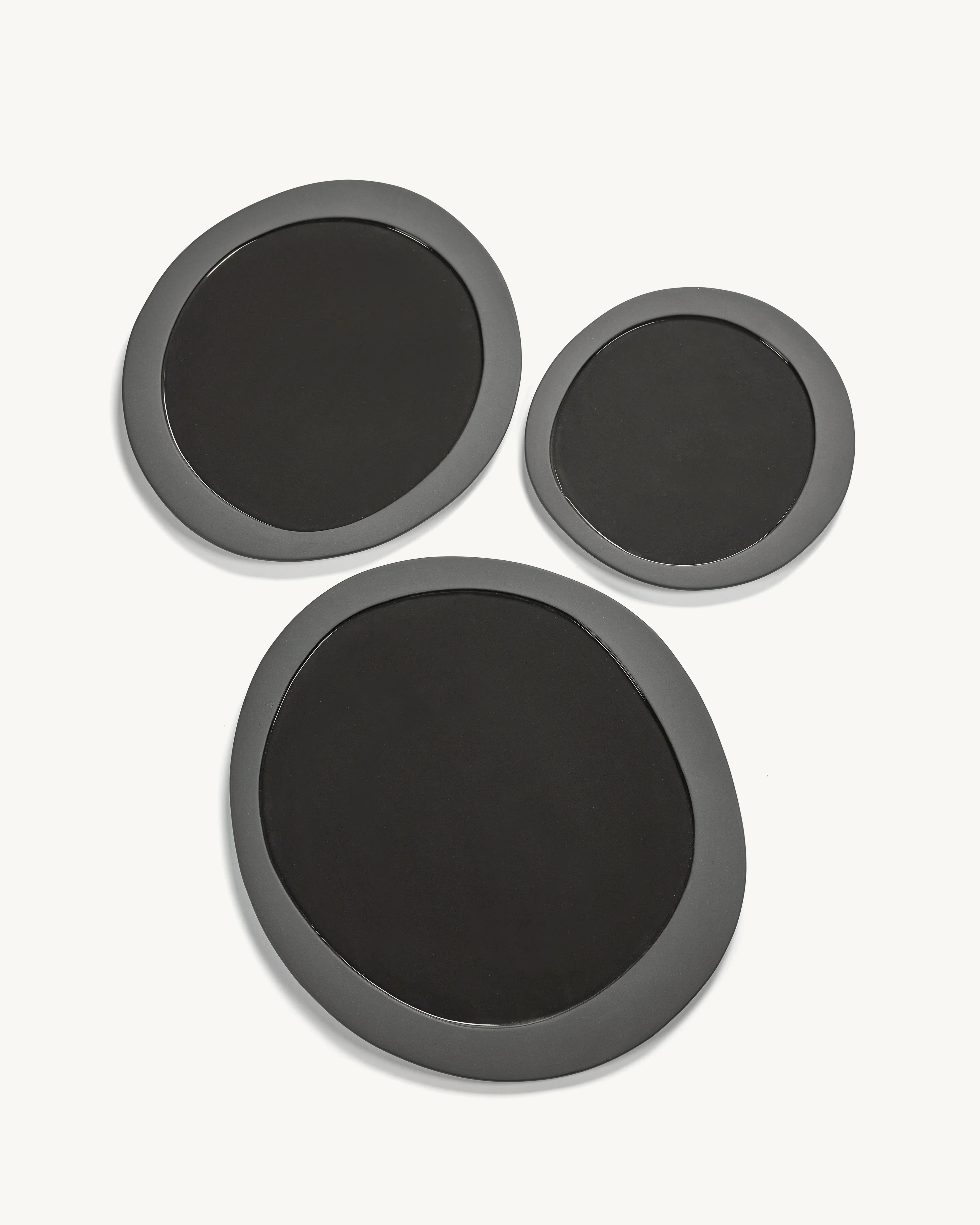 VALERIE OBJECTS | INNER CIRCLE LARGE PLATE, GREY BY MARTEEN BAAS | $79.00 - Image 3