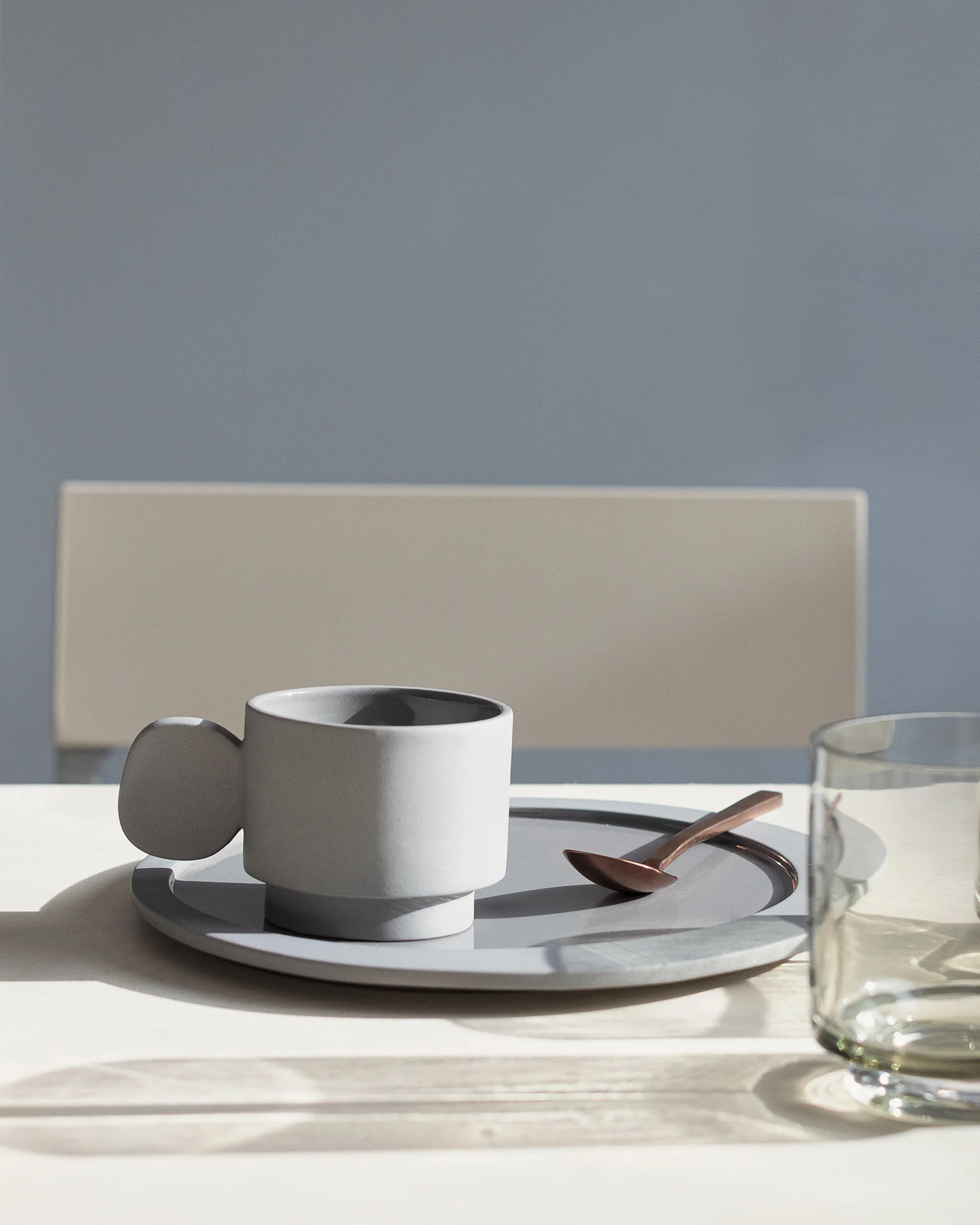 VALERIE OBJECTS | INNER CIRCLE CUP, LIGHT GREY BY MARTEEN BAAS | $24.00 - Image 3