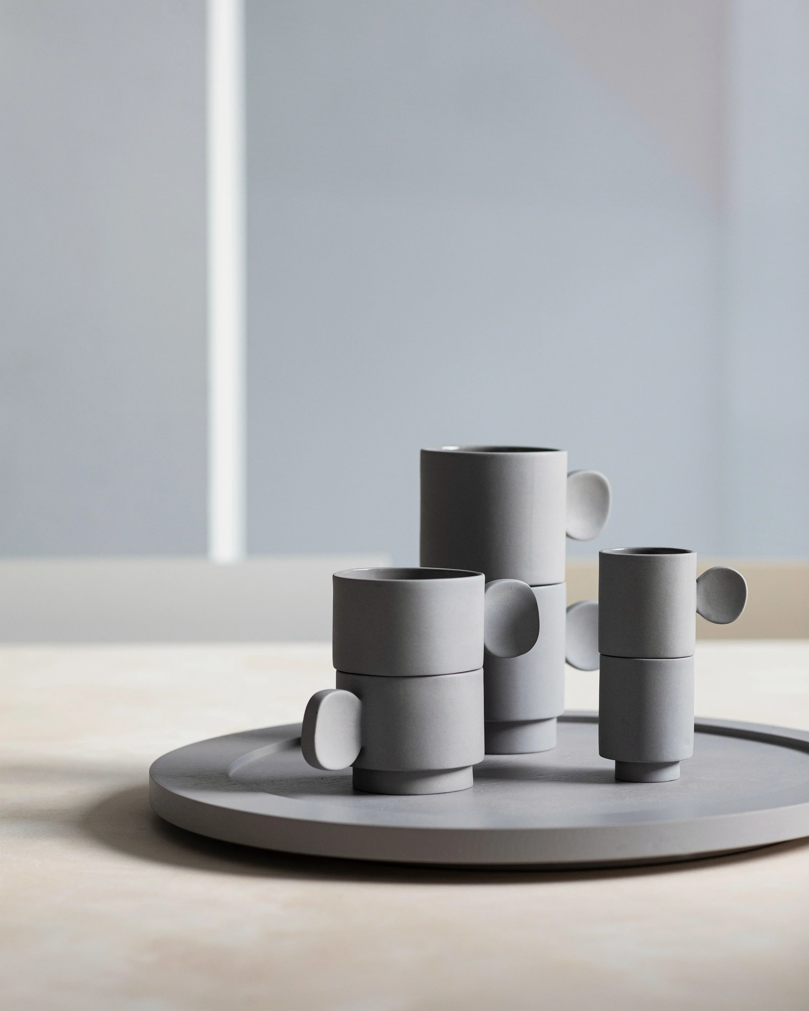 VALERIE OBJECTS | INNER CIRCLE CUP, LIGHT GREY BY MARTEEN BAAS | $24.00 - Image 2
