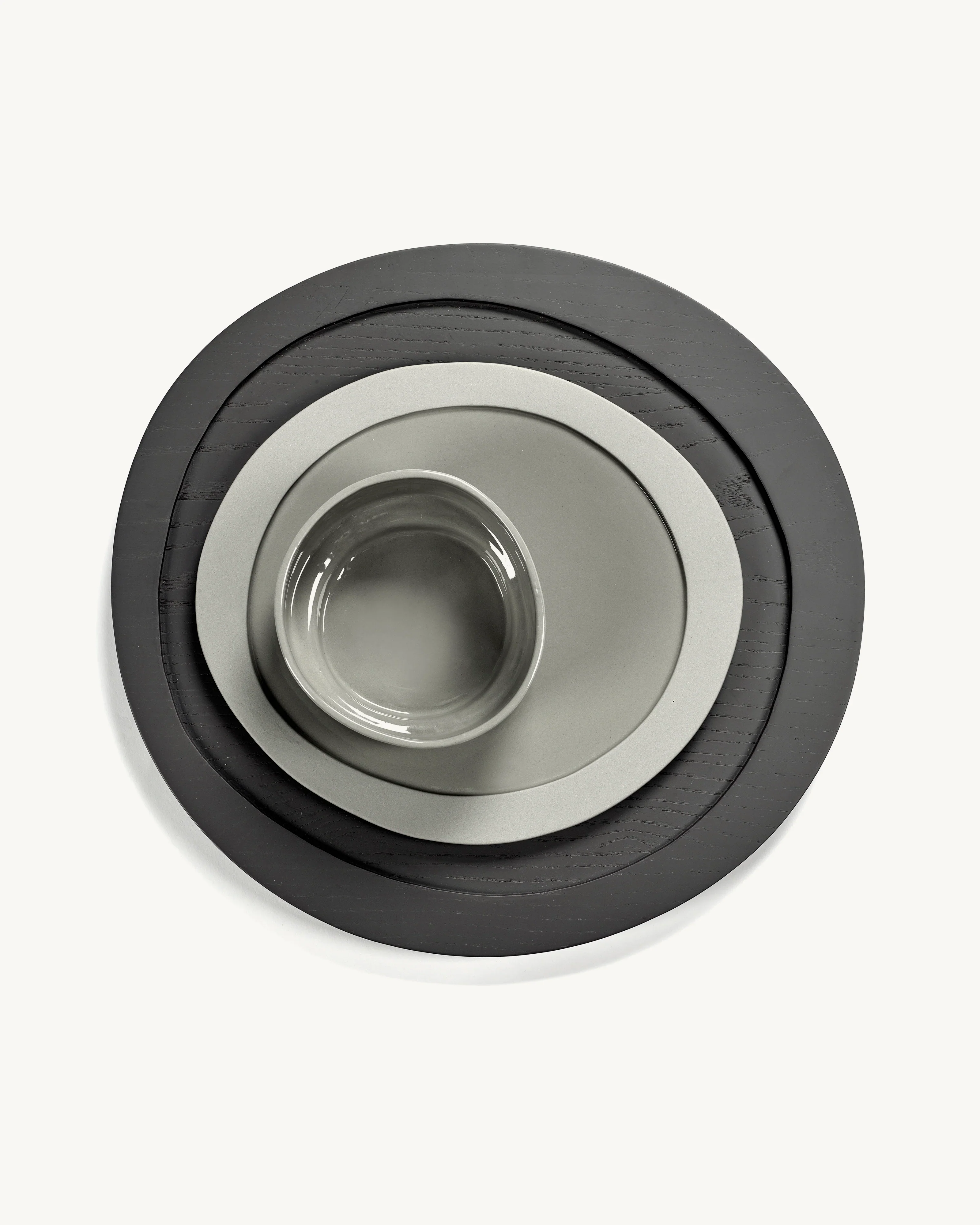 VALERIE OBJECTS | INNER CIRCLE TRAY LARGE, GREY BY MARTEEN BAAS | $158.00 - Image 2