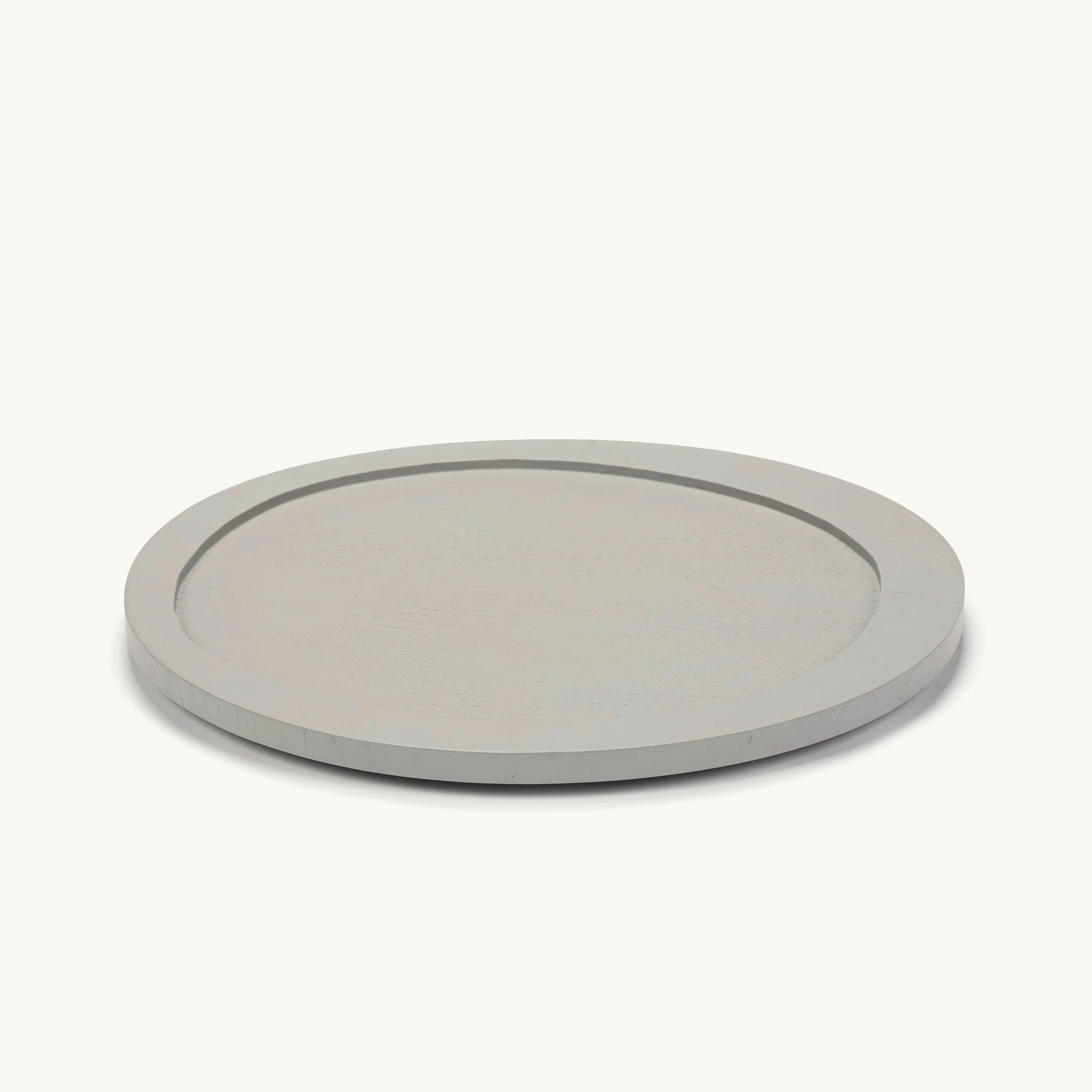 VALERIE OBJECTS | INNER CIRCLE TRAY LARGE, LIGHT GREY BY MARTEEN BAAS | 8.00