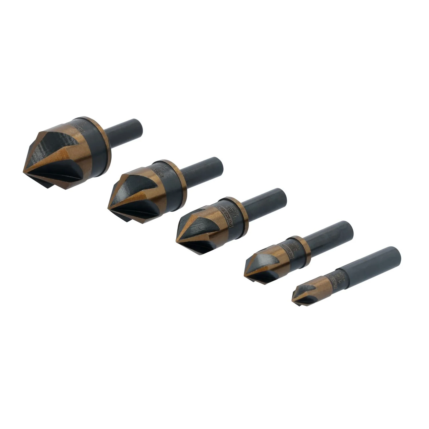 DeWALT DWAMDB5SETCS Metal 5-Piece Countersink Set - Image 1