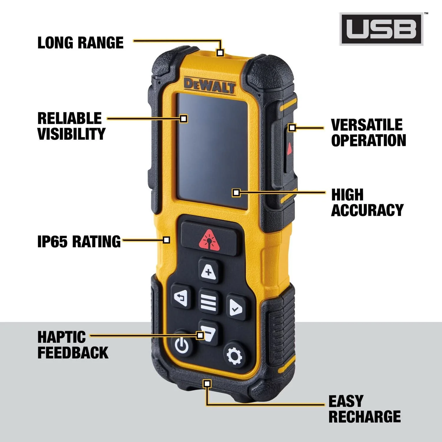 DeWALT DWHT78200 200-ft. Lithium-Ion Laser Distance Measurer - Image 2