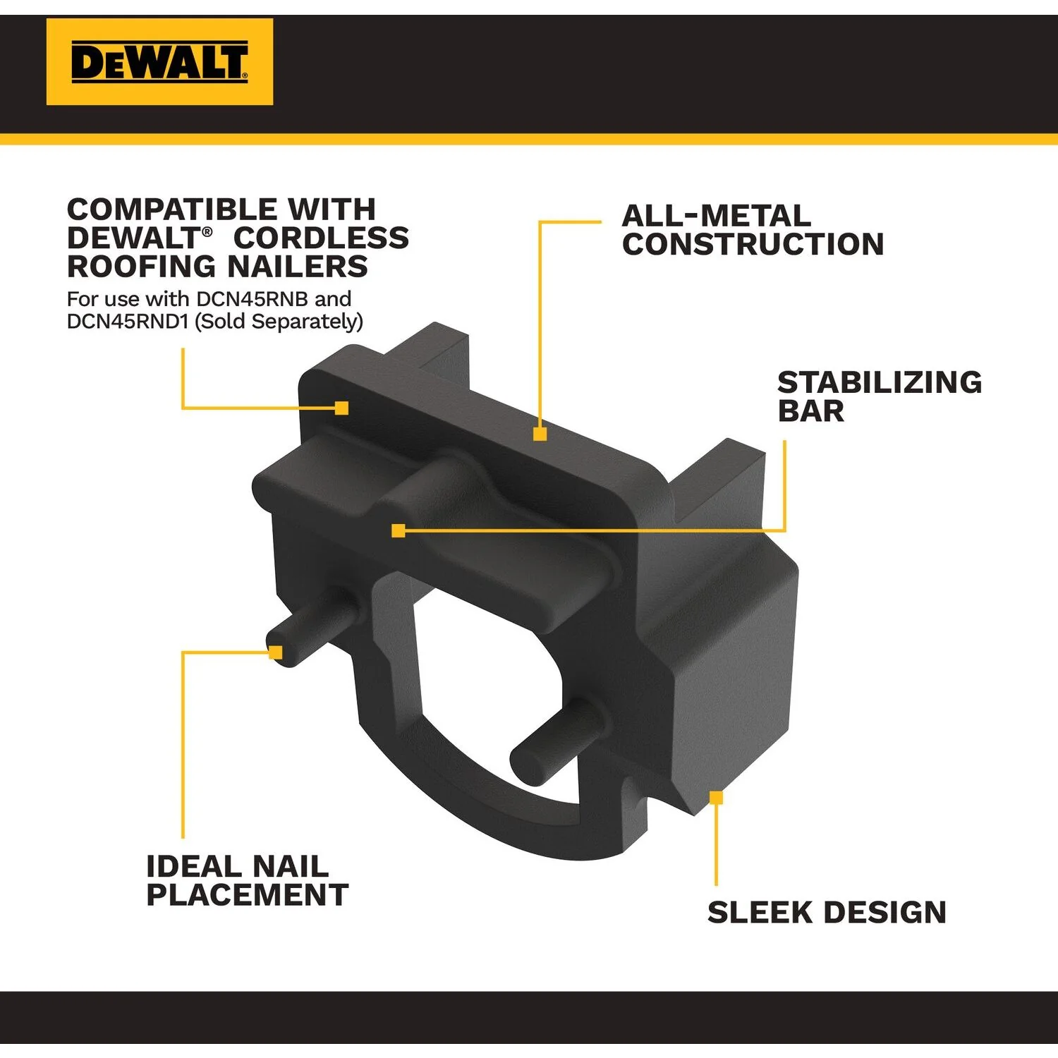 DeWALT DZNRNVSA Vinyl Siding Adapter for DCN210 Brad Nailer - Image 2