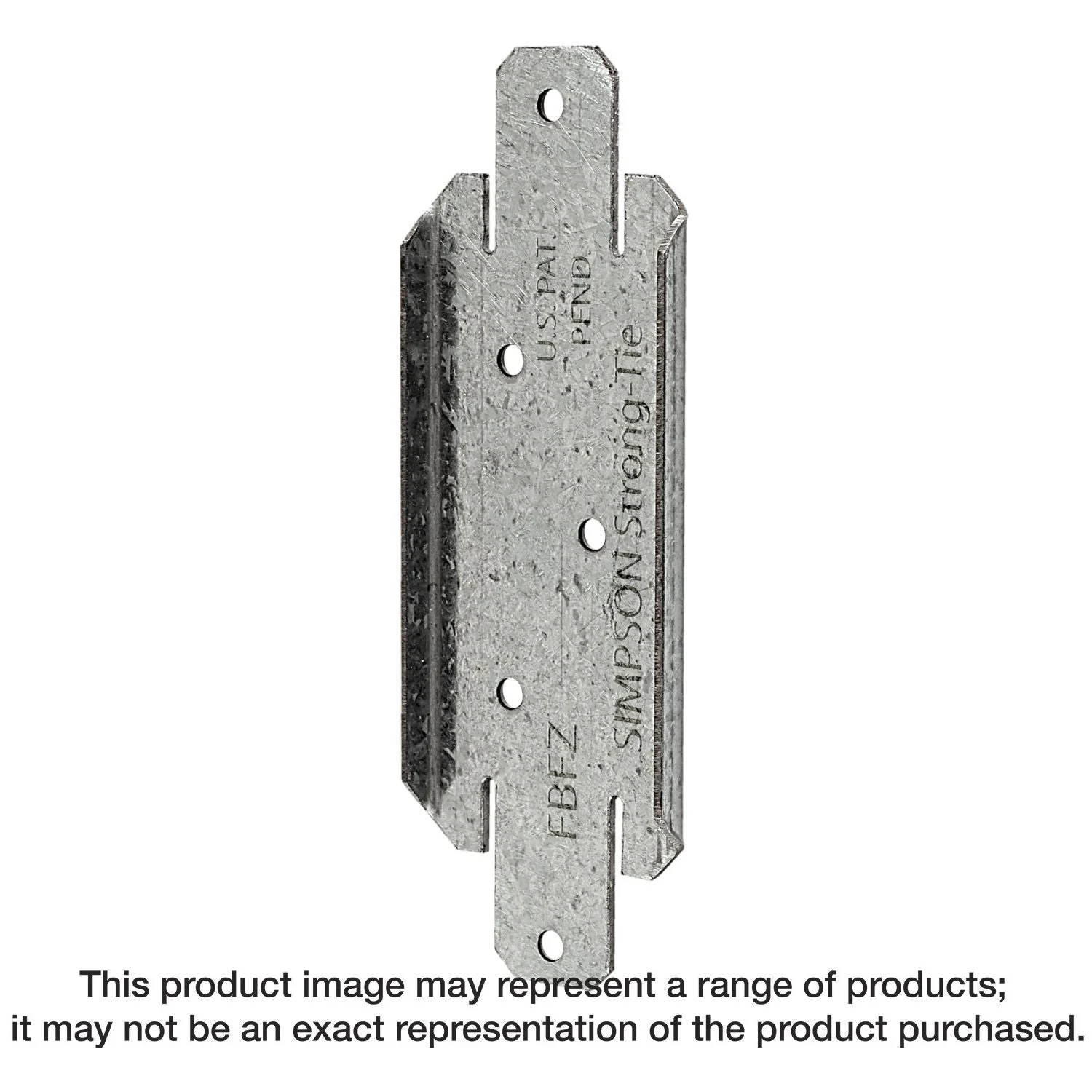 Simpson Strong-Tie FBFZ FBFZ ZMAX Galvanized Flat Rail Fence Bracket for 2x4 - Image 1