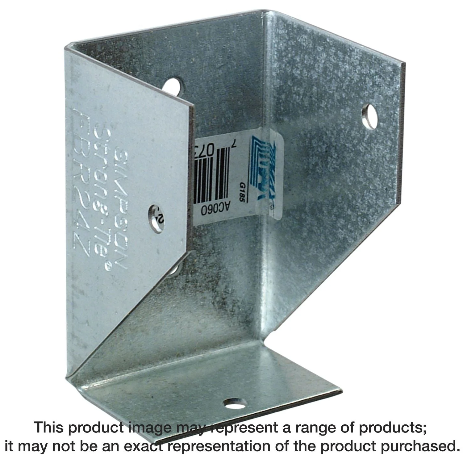 Simpson Strong-Tie FBR24Z FBR ZMAX Galvanized Fence Bracket for 2x4 - Image 1