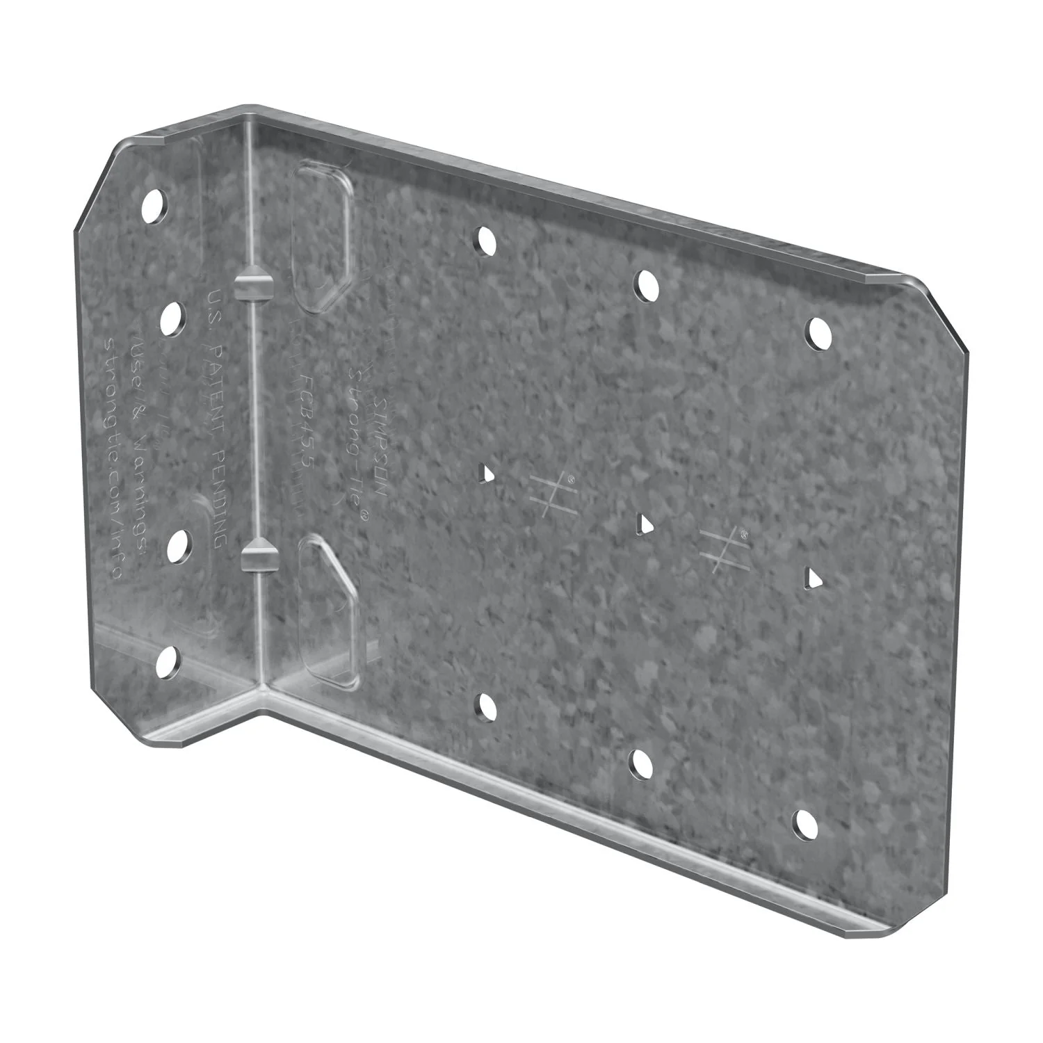 Simpson Strong-Tie FCB45.5-R25 FCB 5-1/2-in. Bypass Framing Fixed-Clip Connector, 25-Pack - Image 2