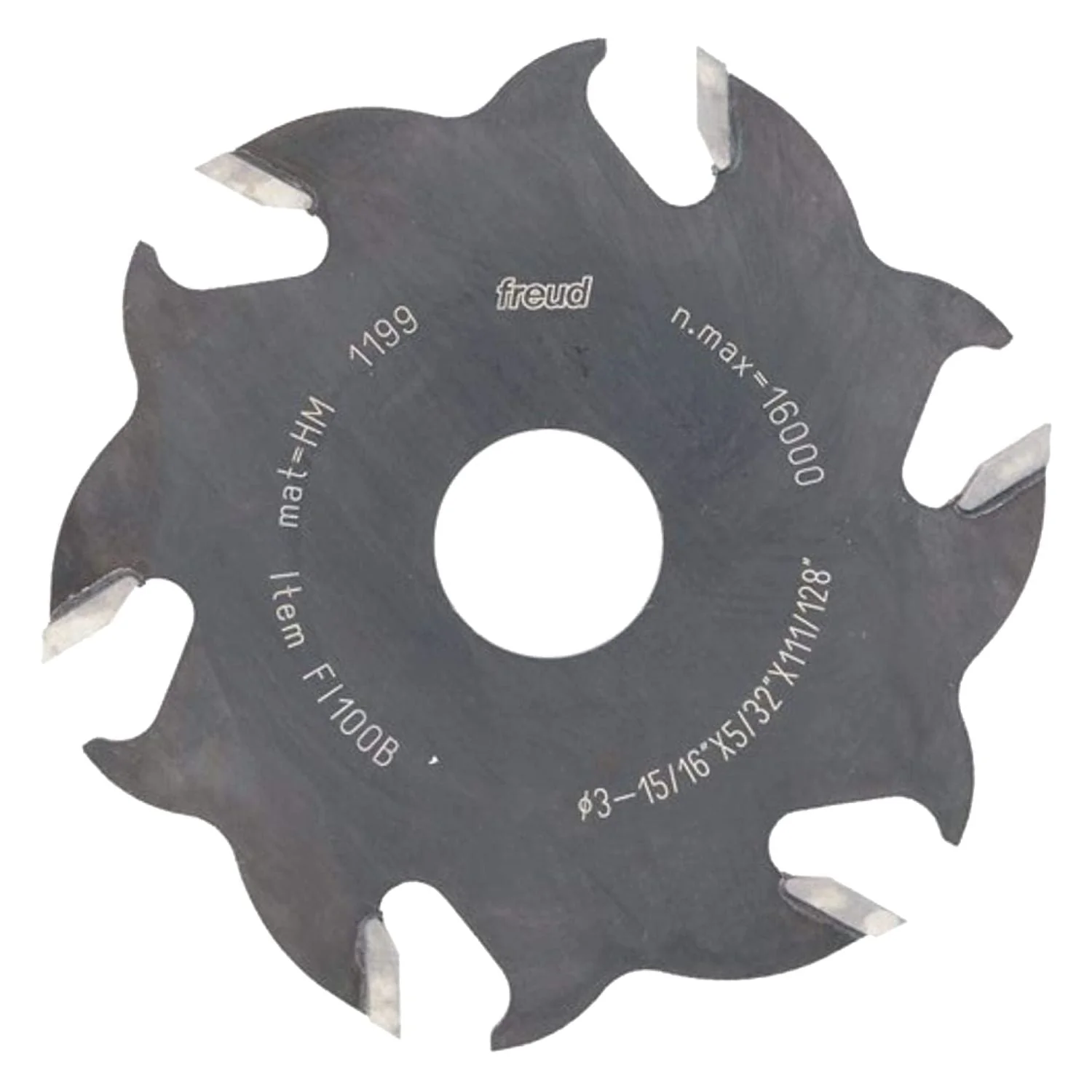 Freud FI100 4 in. 6-Tooth  Replacement Blade for JS100 and JS102 or Similar Biscuit Joiner - Image 1