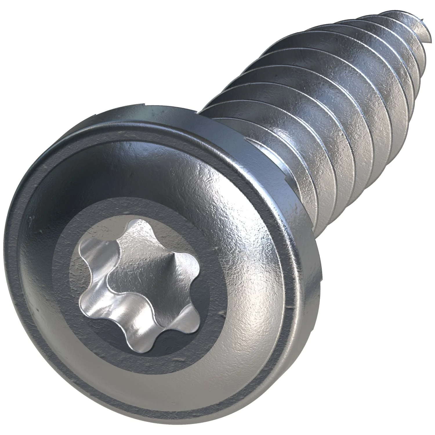 Simpson Strong-Tie FPH34B1018-5K FPH Flat Pan-Head Screw,  #10 x 3/4-in. T20, Clear Zinc, 5000-Pack - Image 2