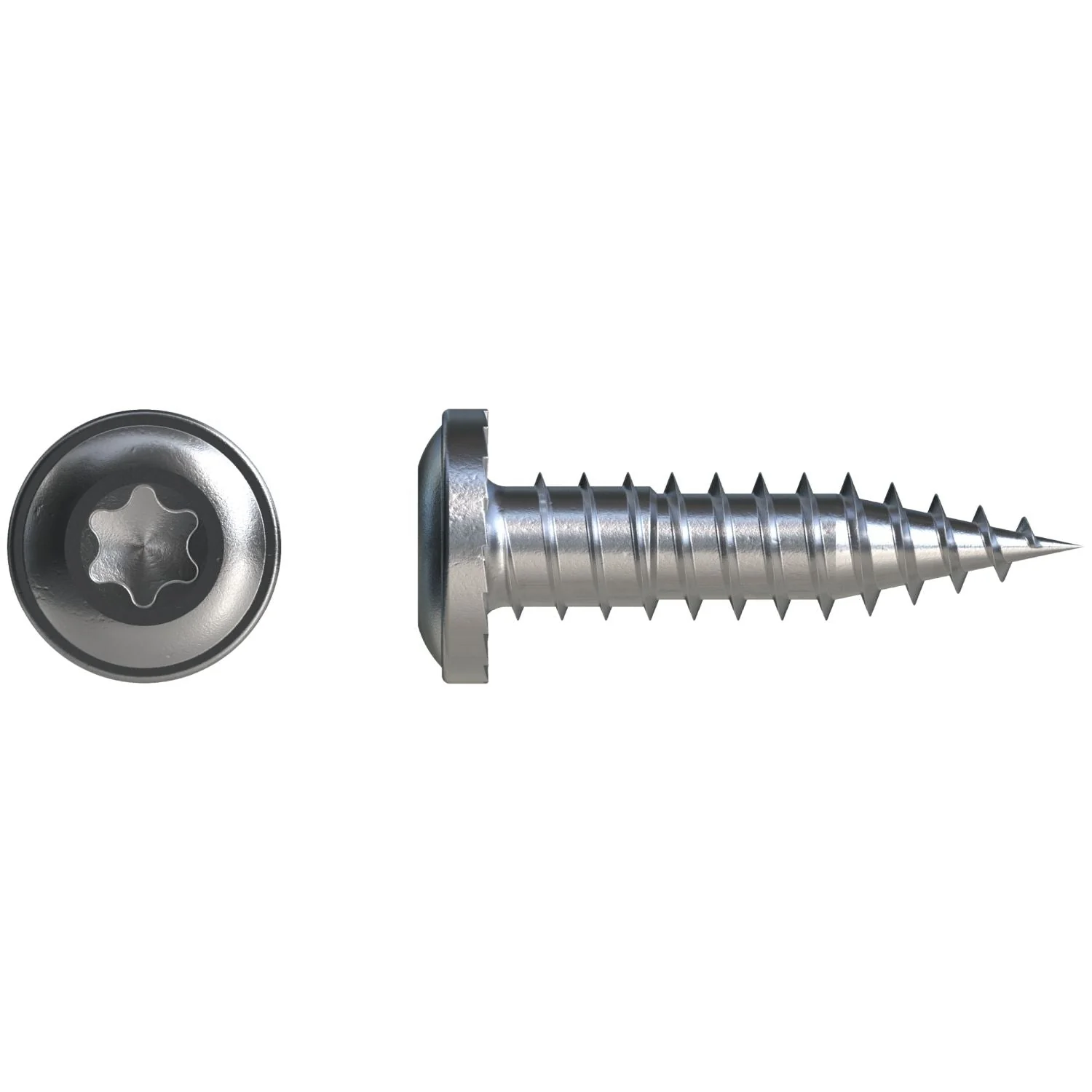 Simpson Strong-Tie FPH34B1018-5K FPH Flat Pan-Head Screw,  #10 x 3/4-in. T20, Clear Zinc, 5000-Pack - Image 3