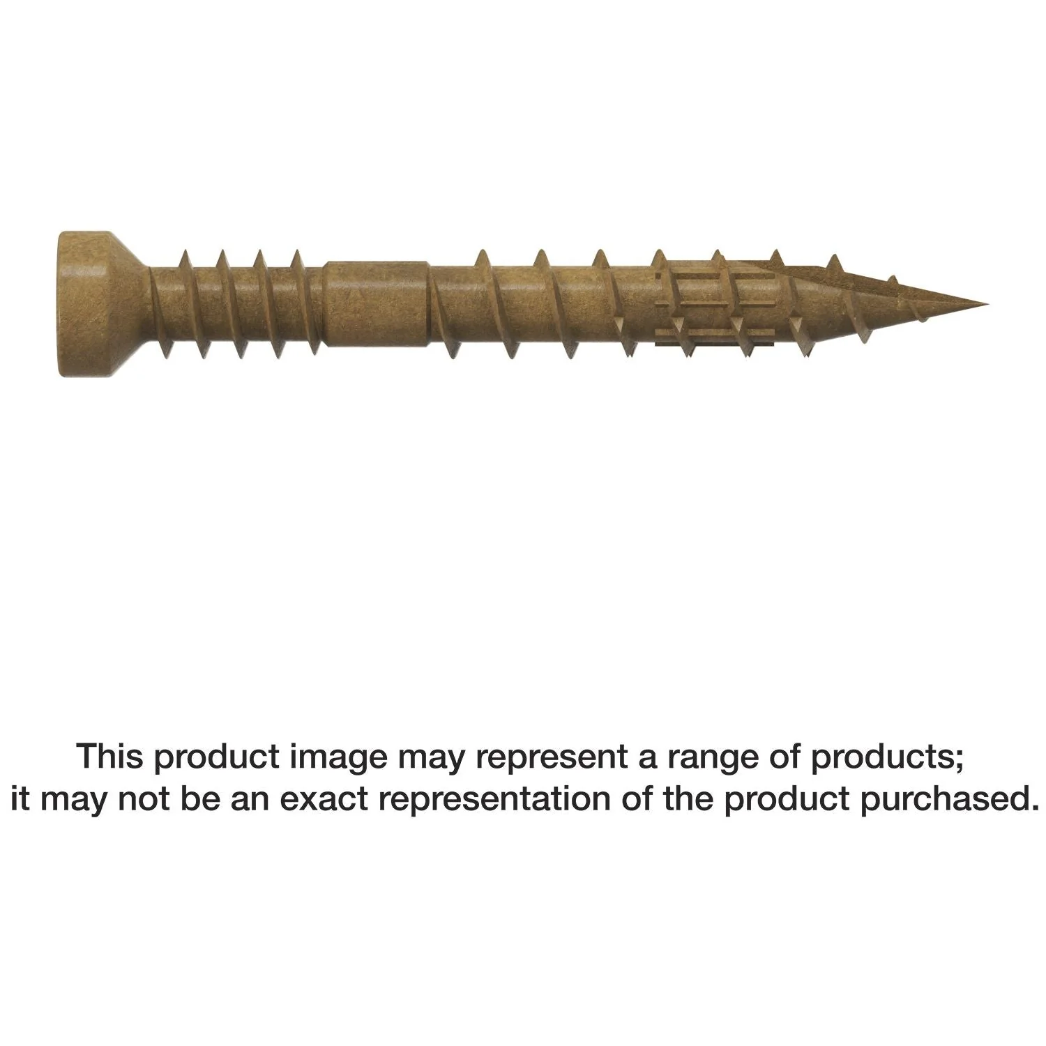 Simpson Strong-Tie FT07114R500 Finish Trim Screw,  #7 x 1-1/4-in. T10, Trim-Head, Quik Guard, Tan, 500-Pack - Image 3
