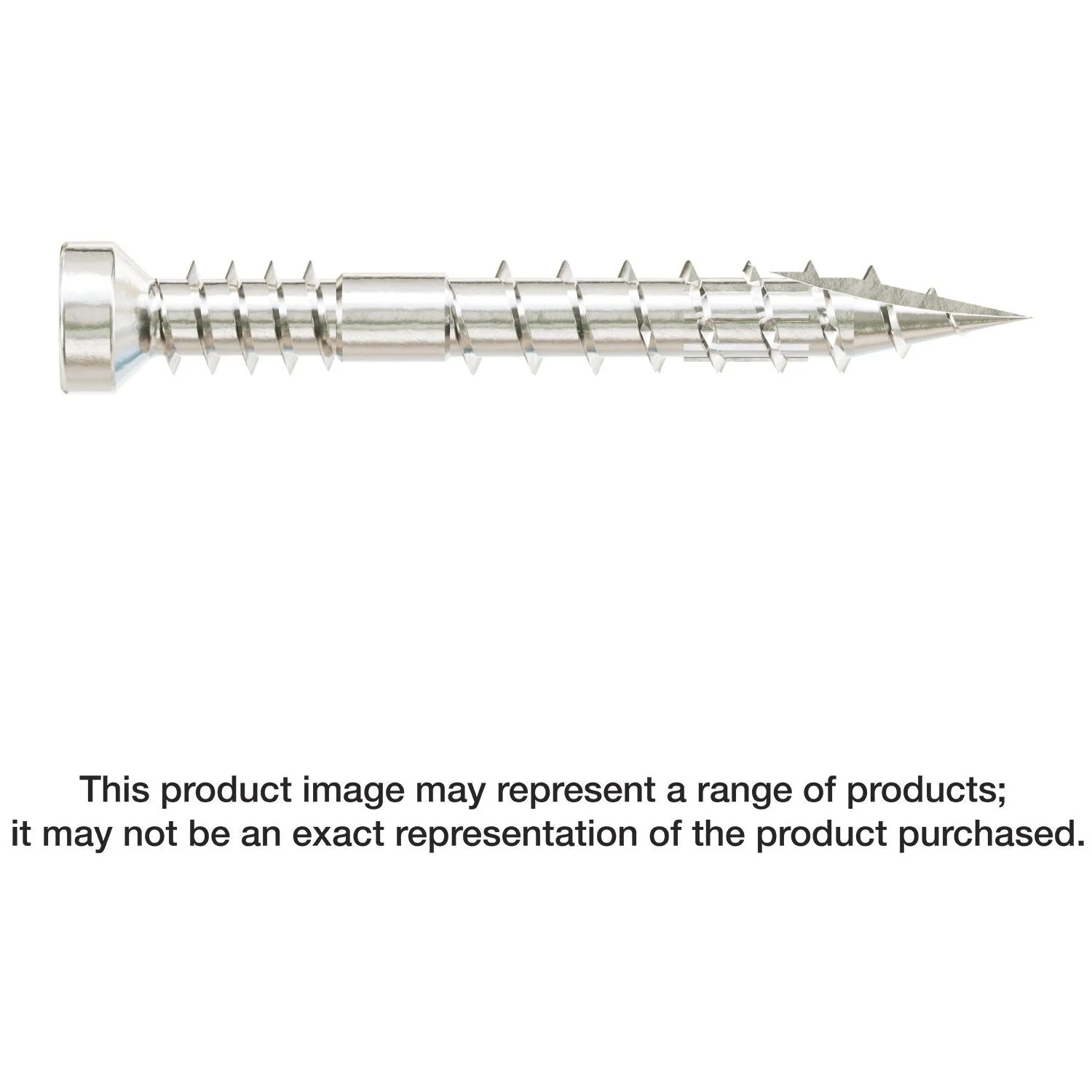 Simpson Strong-Tie FT07114T100 Finish Trim Screw,  #7 x 1-1/4-in. T10, Trim-Head, Type 316, 100-Pack - Image 1
