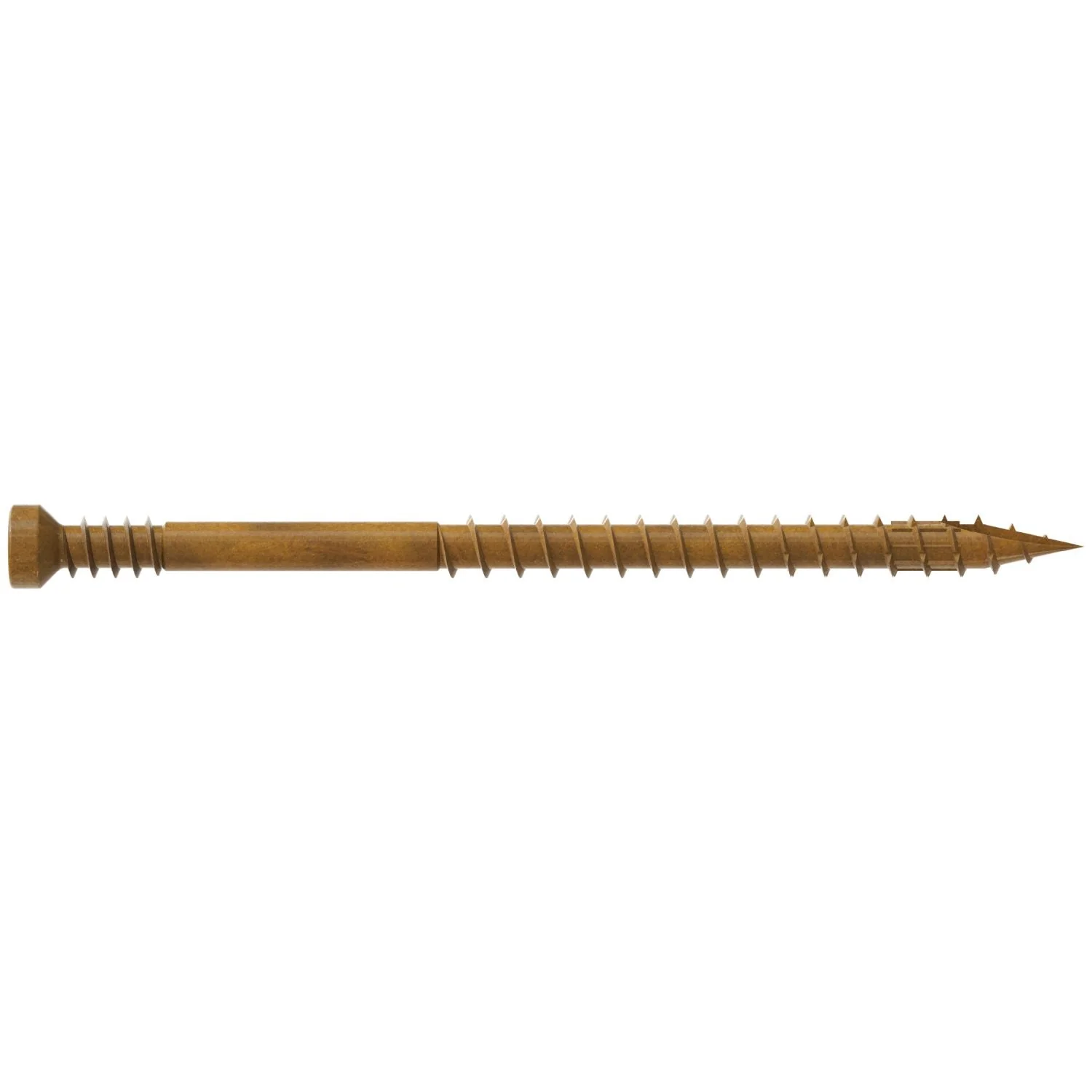 Simpson Strong-Tie FT07212MB Finish Trim Screw,  #7 x 2-1/2-in. T10, Trim-Head, Quik Guard, Tan, 1750-Pack - Image 2