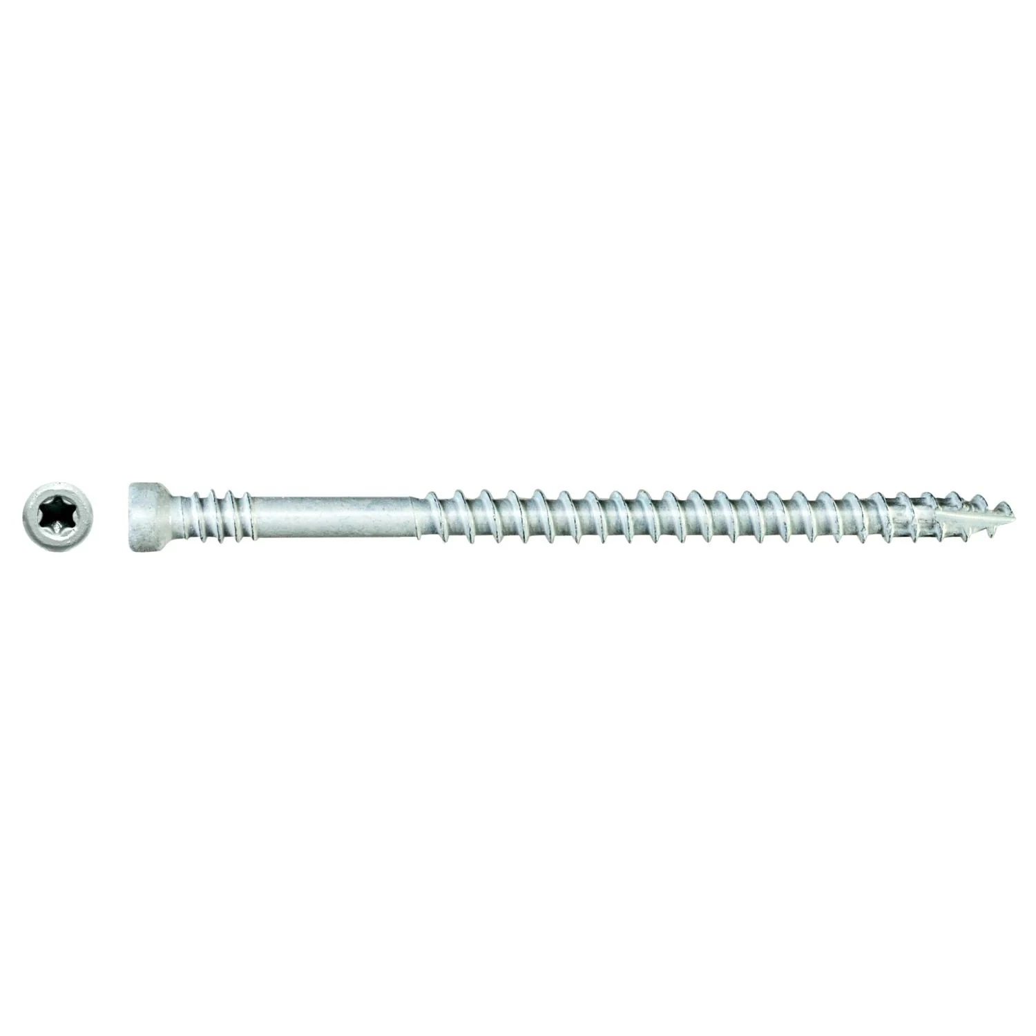 Simpson Strong-Tie FT07212R400W Finish Trim Screw,  #7 x 2-1/2-in. T10, Trim-Head, Quik Guard, White, 400-Pack - Image 3