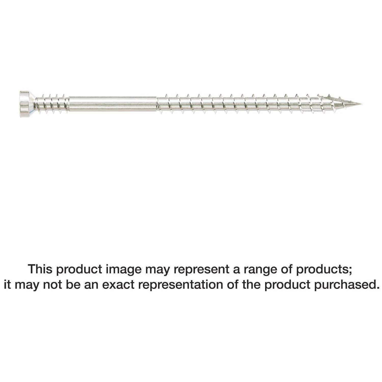 Simpson Strong-Tie FT07212T400 Finish Trim Screw,  #7 x 2-1/2-in. T10, Trim-Head, Type 316, 400-Pack - Image 1