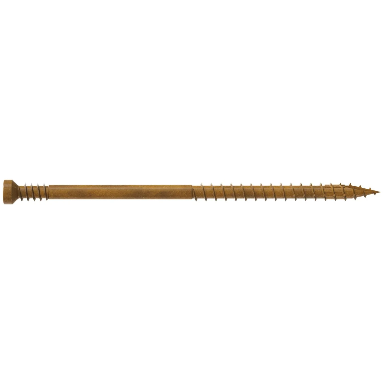 Simpson Strong-Tie FT07300MB Finish Trim Screw,  #7 x 3-in. T10, Trim-Head, Quik Guard, Tan, 1750-Pack - Image 2