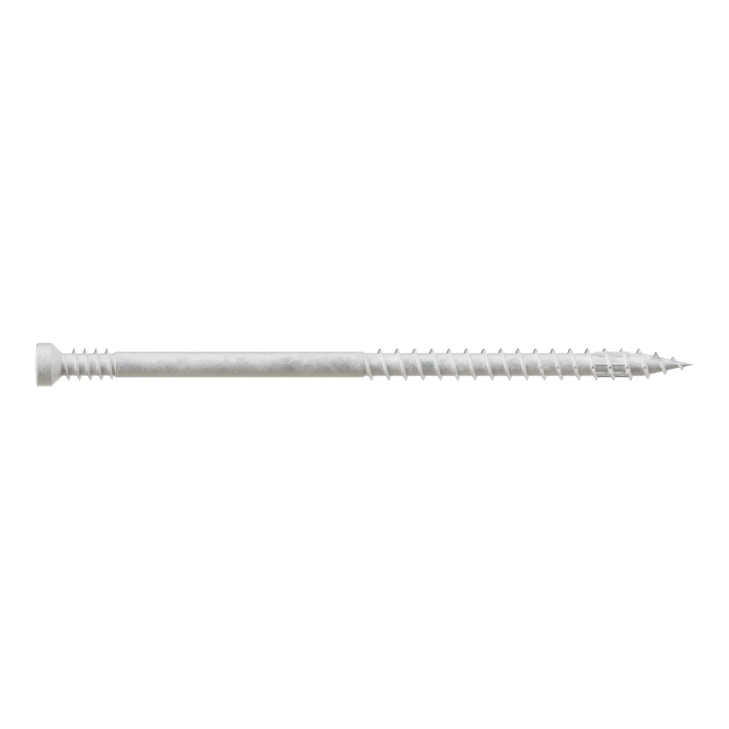 Simpson Strong-Tie FT07300R100W Finish Trim Screw,  #7 x 3-in. T10, Trim-Head, Quik Guard, White, 100-Pack - Image 2