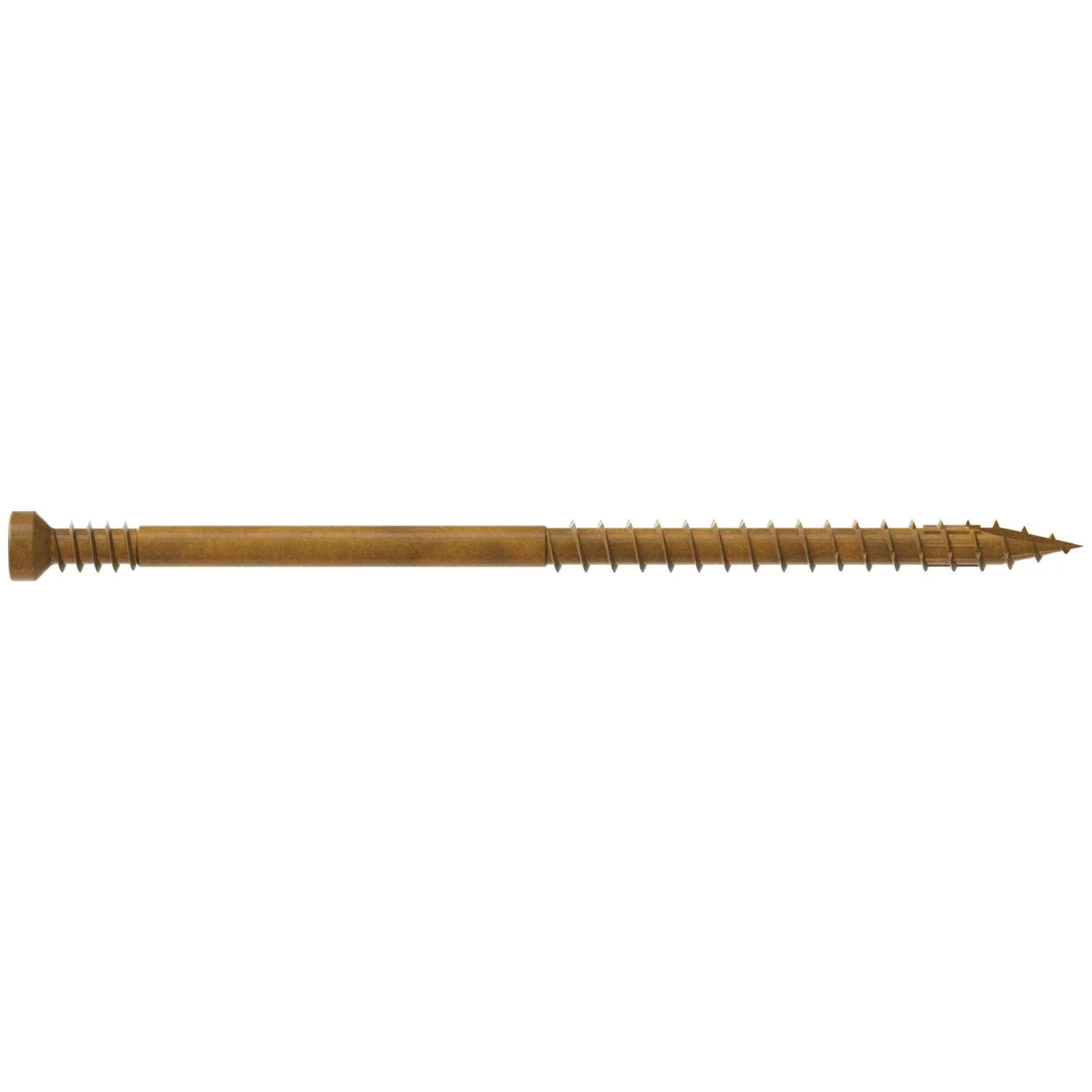 Simpson Strong-Tie FT07300R300 Finish Trim Screw,  #7 x 3-in. T10, Trim-Head, Quik Guard, Tan, 300-Pack - Image 2
