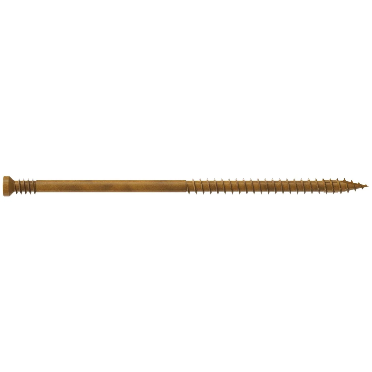 Simpson Strong-Tie FT09400MB Finish Trim Screw,  #9 x 4-in. T15, Trim-Head, Quik Guard, Tan, 1000-Pack - Image 2