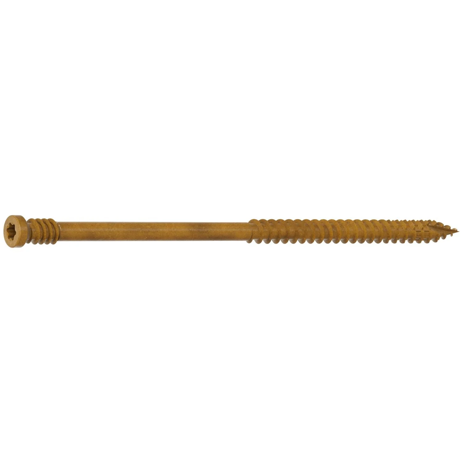 Simpson Strong-Tie FT09400MB Finish Trim Screw,  #9 x 4-in. T15, Trim-Head, Quik Guard, Tan, 1000-Pack - Image 3