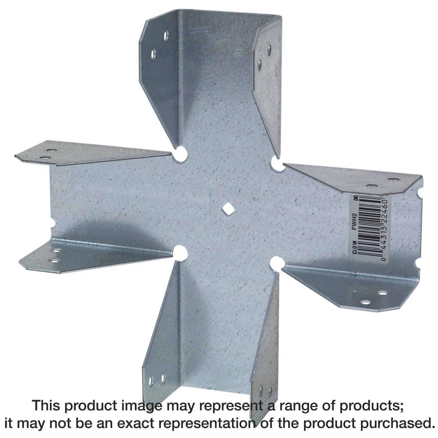 Simpson Strong-Tie FWH2 FWH 18-Gauge Four-Way Connector for 2x - Image 1