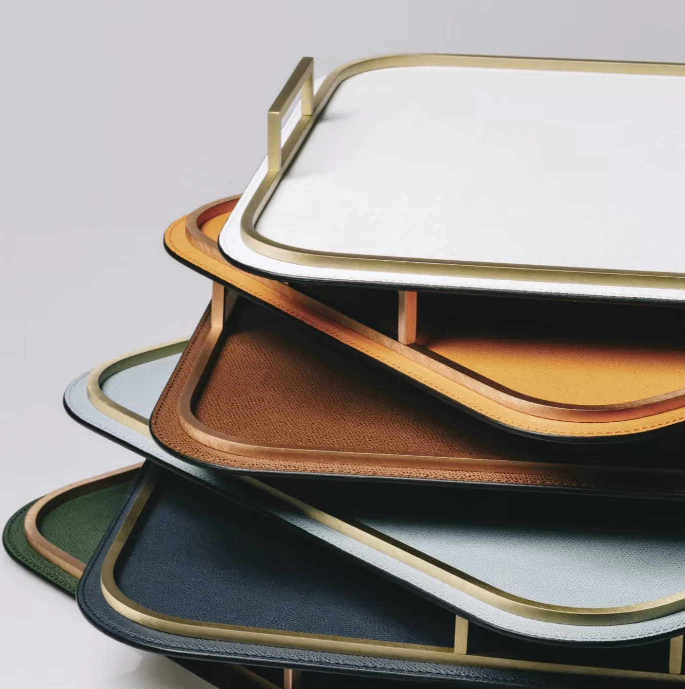 GIOBAGNARA | BELLINI LARGE RECTANGULAR TRAY IN BRONZE | $640.00 - Image 2