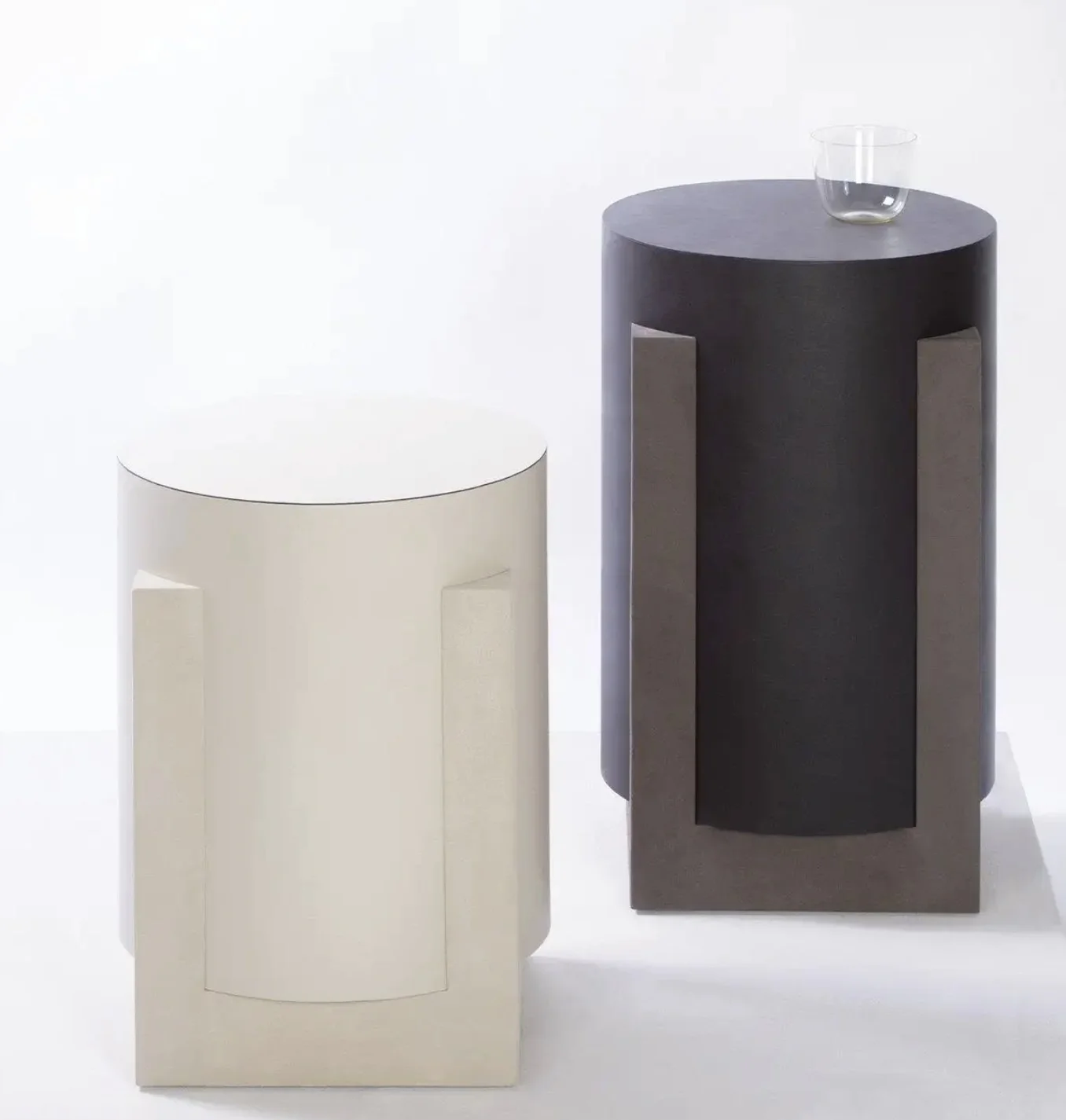 GIOBAGNARA | CONTEMPORARY LEATHER SIDE TABLE | $2,259.00 - Image 2