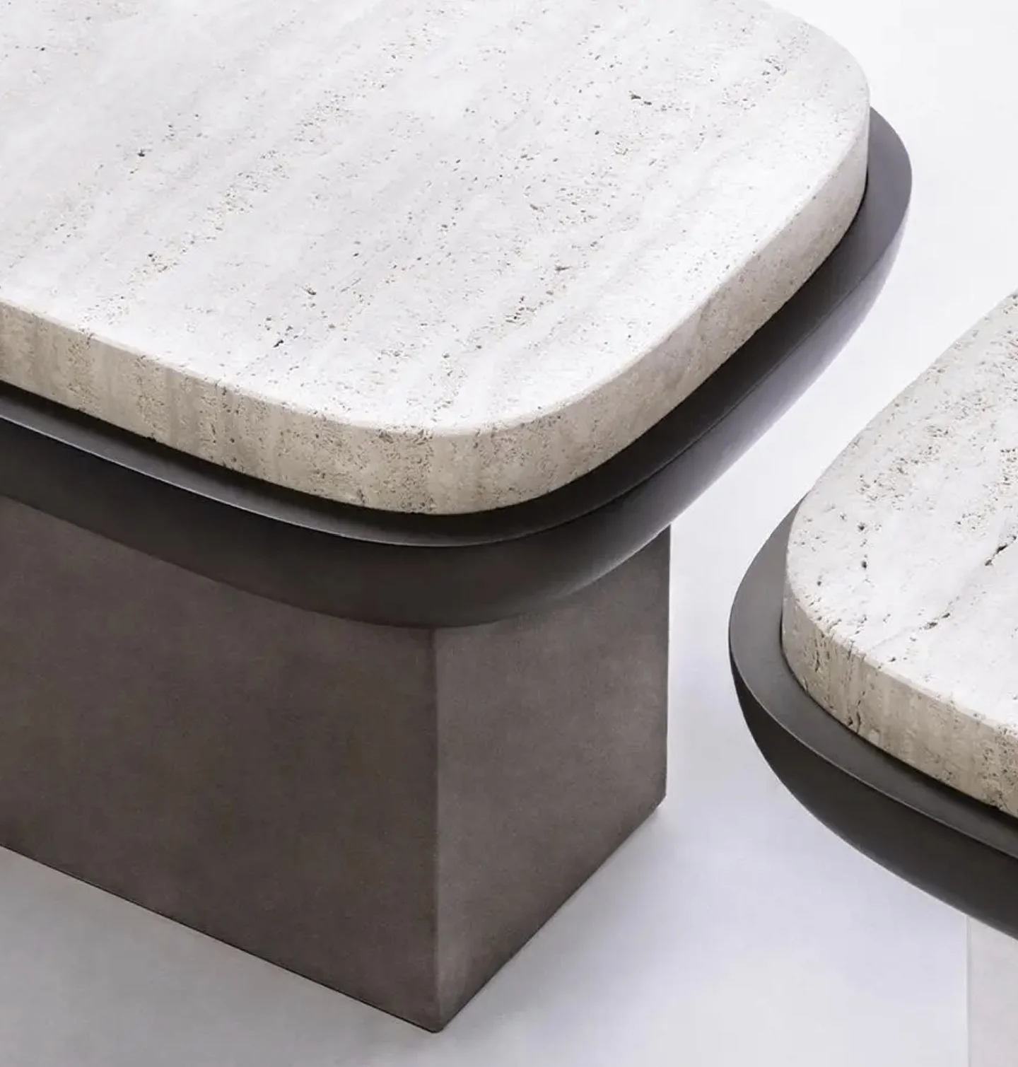 GIOBAGNARA | SHINTO TRAVERTINE SIDE TABLE | $8,088.00 - Image 2