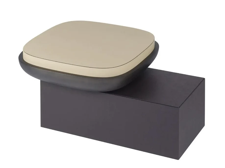 GIOBAGNARA | LEATHER STOOL AND TABLE, OLYMPIA | $4,591.00 - Image 3
