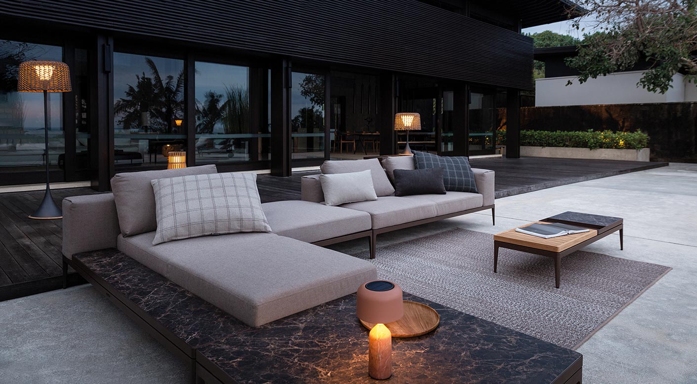 GLOSTER | GRID MODUAL SOFA CHILL TABLE UNIT | $11,590.00 - $14,275.00 - Image 2