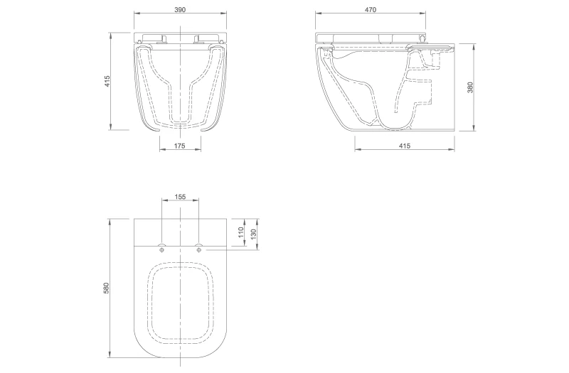 GLAM WALL HUNG TOILET | PIETRA CASA BRAND | $7,631.47 - Image 2