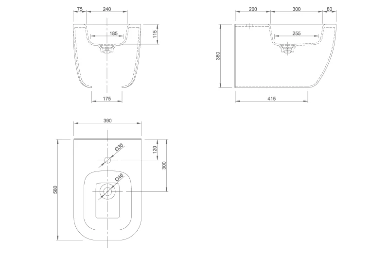 GLAM FLOATING BIDET | PIETRA CASA BRAND | $4,437.05 - Image 2