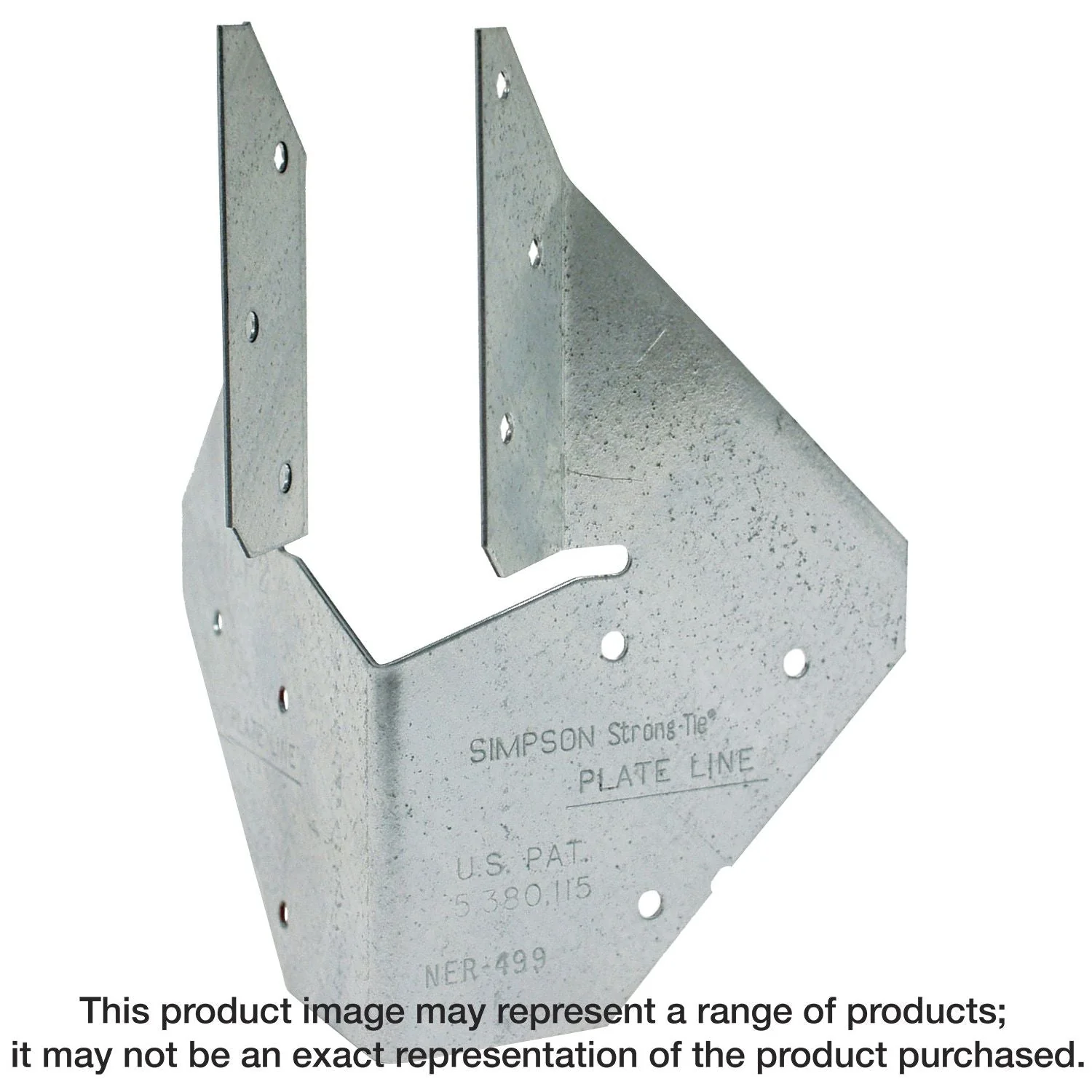 Simpson Strong-Tie HCP1.81 HCP 18-Gauge Galvanized Hip Corner Plate for 1-3/4-in. Engineered Wood - Image 1