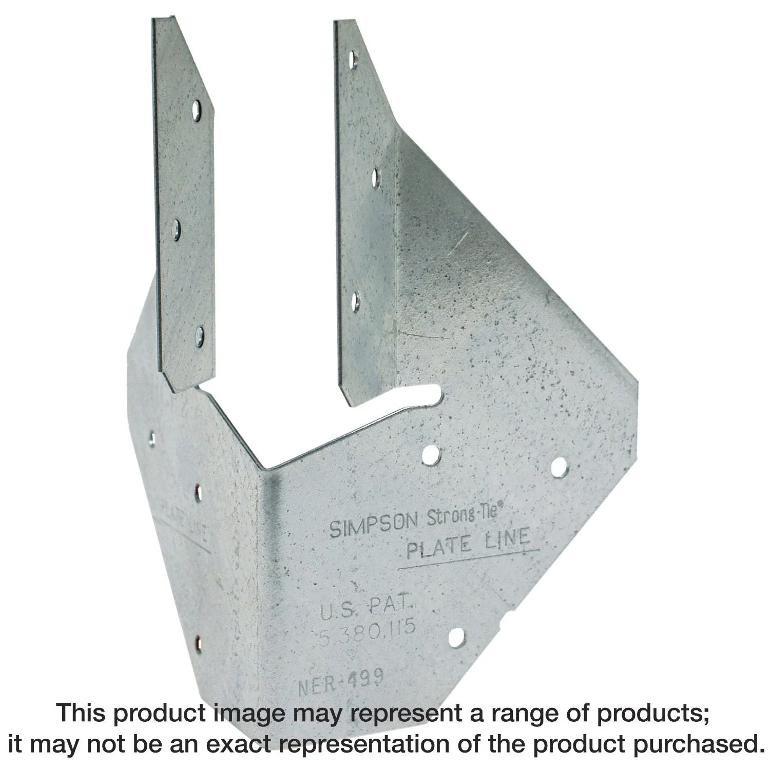 Simpson Strong-Tie HCP2 HCP 18-Gauge Galvanized Hip Corner Plate for 2x - Image 1