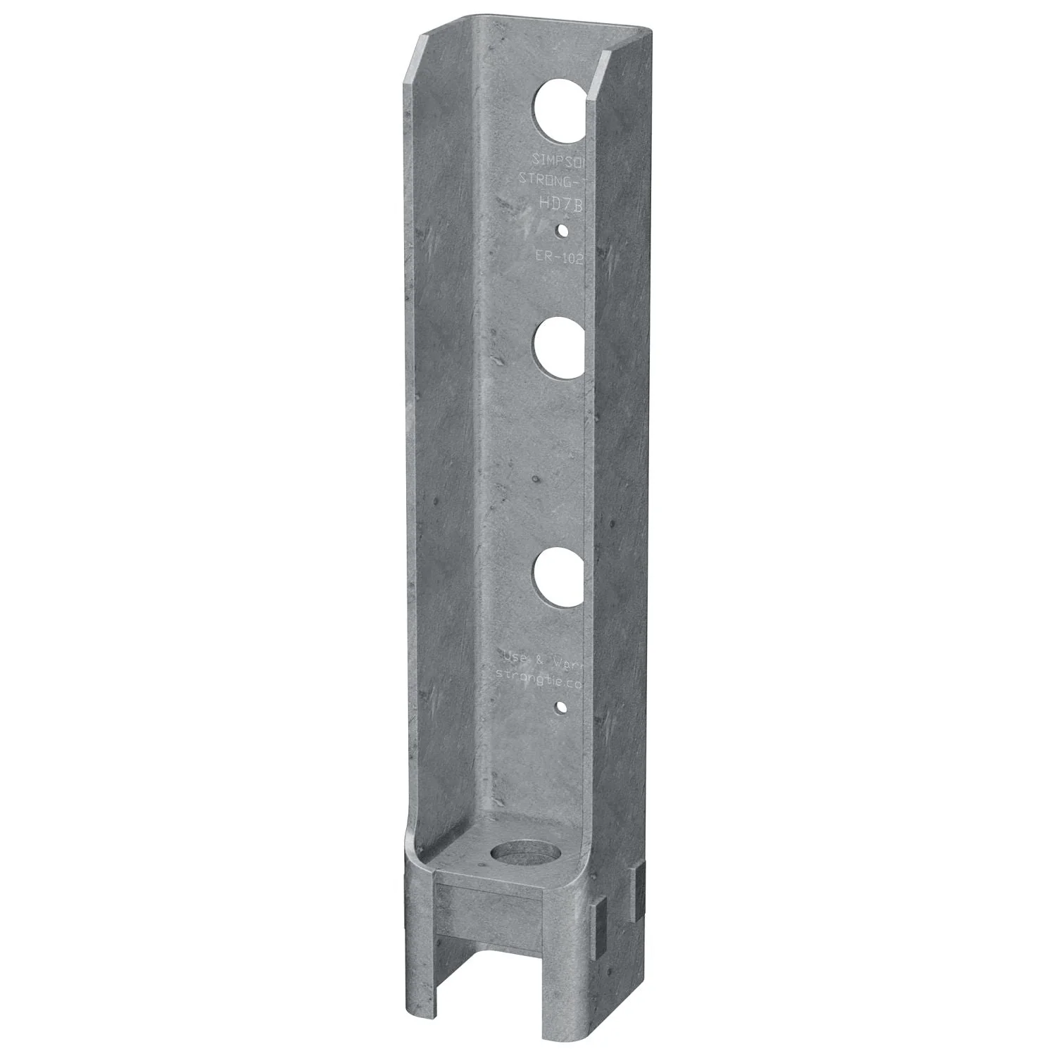Simpson Strong-Tie HD7BHDG HDB 12-3/8-in. Hot-Dip Galvanized Bolted Holdown - Image 2