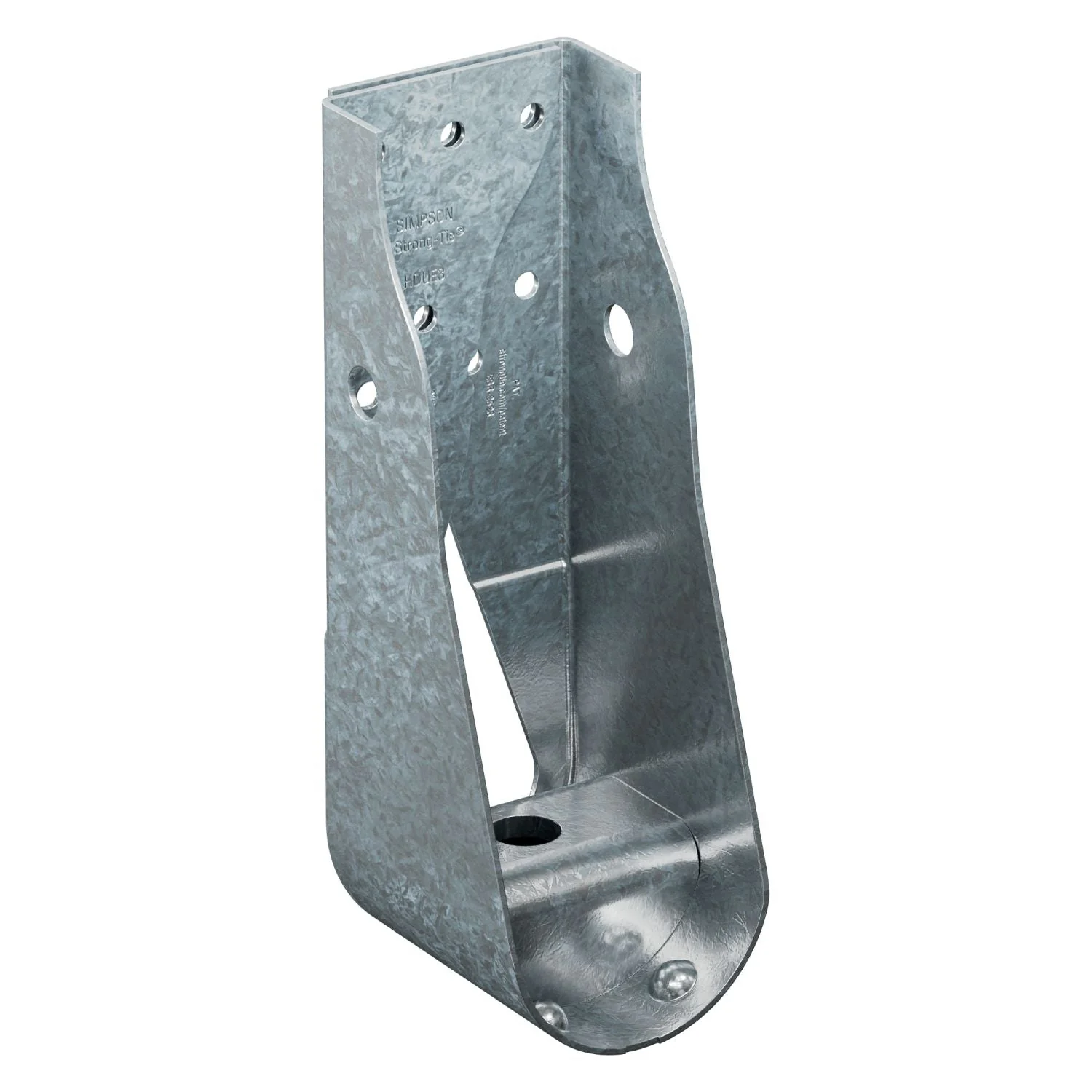 Simpson Strong-Tie HDUE3-SDS3 HDUE 8-11/16-in. Galvanized Predeflected Holdown with Strong-Drive SDS Screws - Image 1