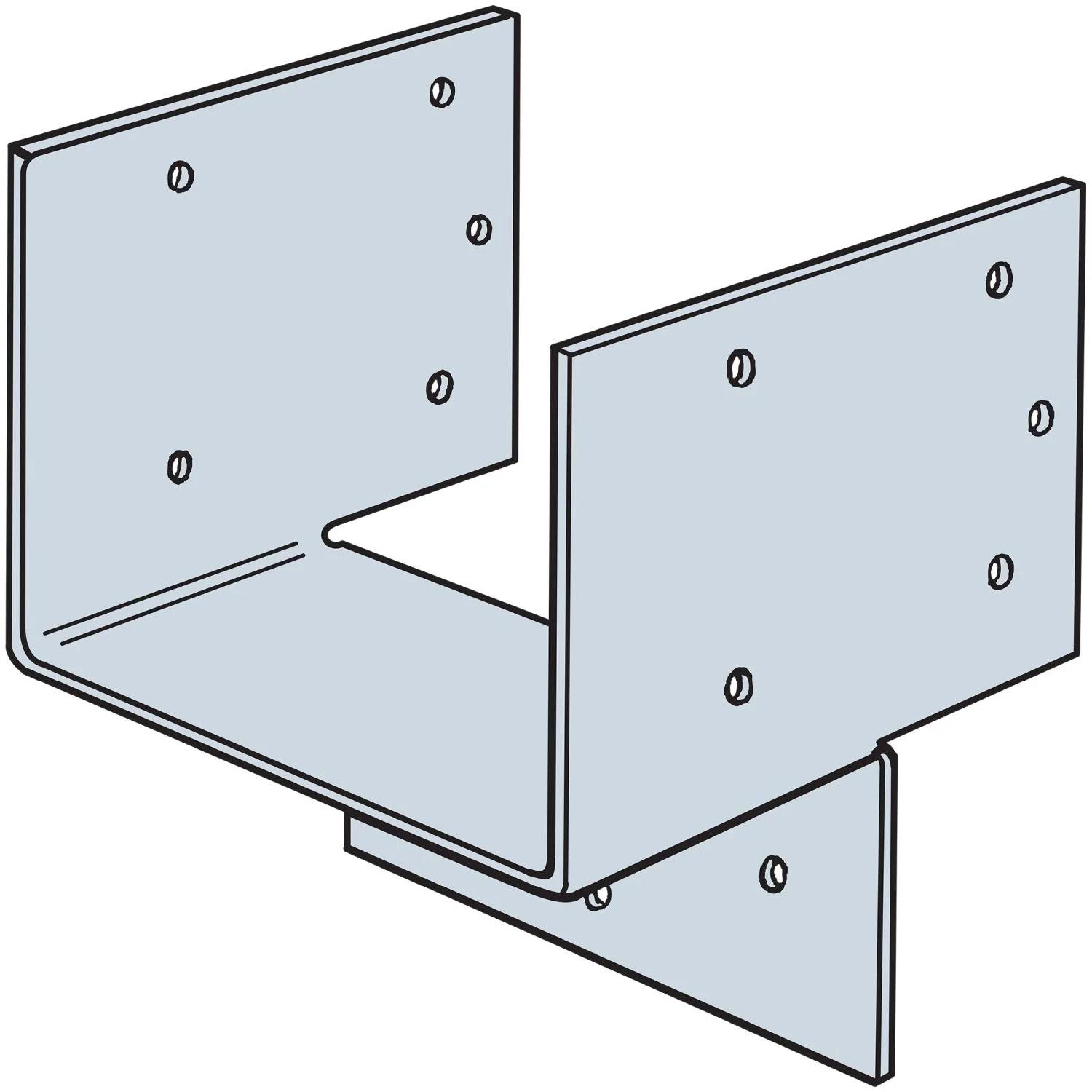 Simpson Strong-Tie HH4 HH Galvanized Header Hanger for 4x - Image 3