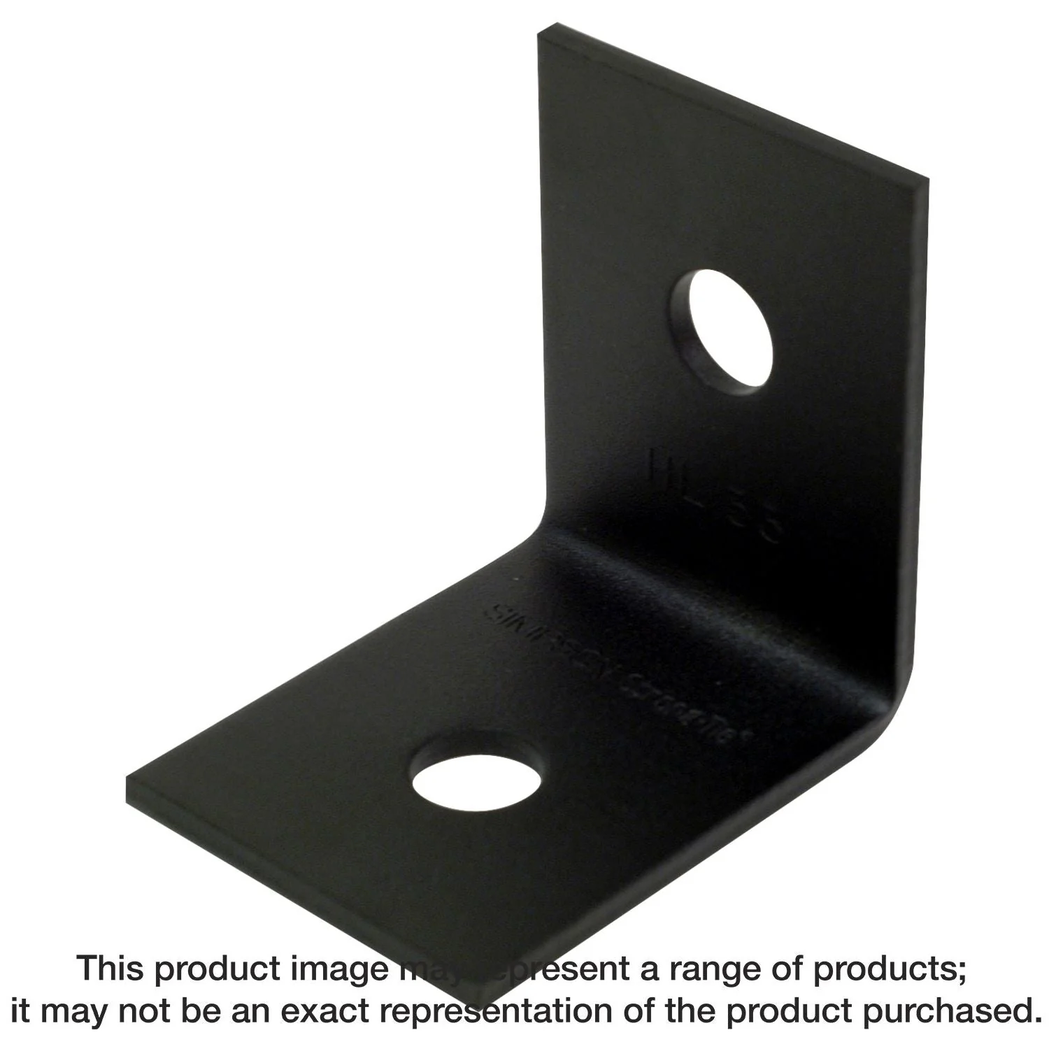 Simpson Strong-Tie HL33PC HLPC 3-1/4-in. x 2-1/2-in. Black Powder-Coated Ornamental Heavy Angle - Image 1